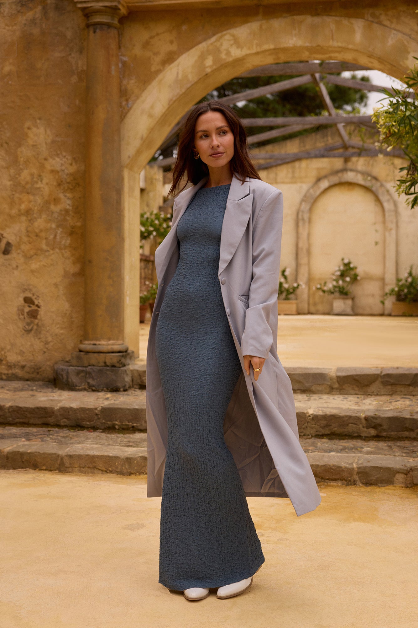 SNDYS The Noella Blazer Light Grey-Trogz