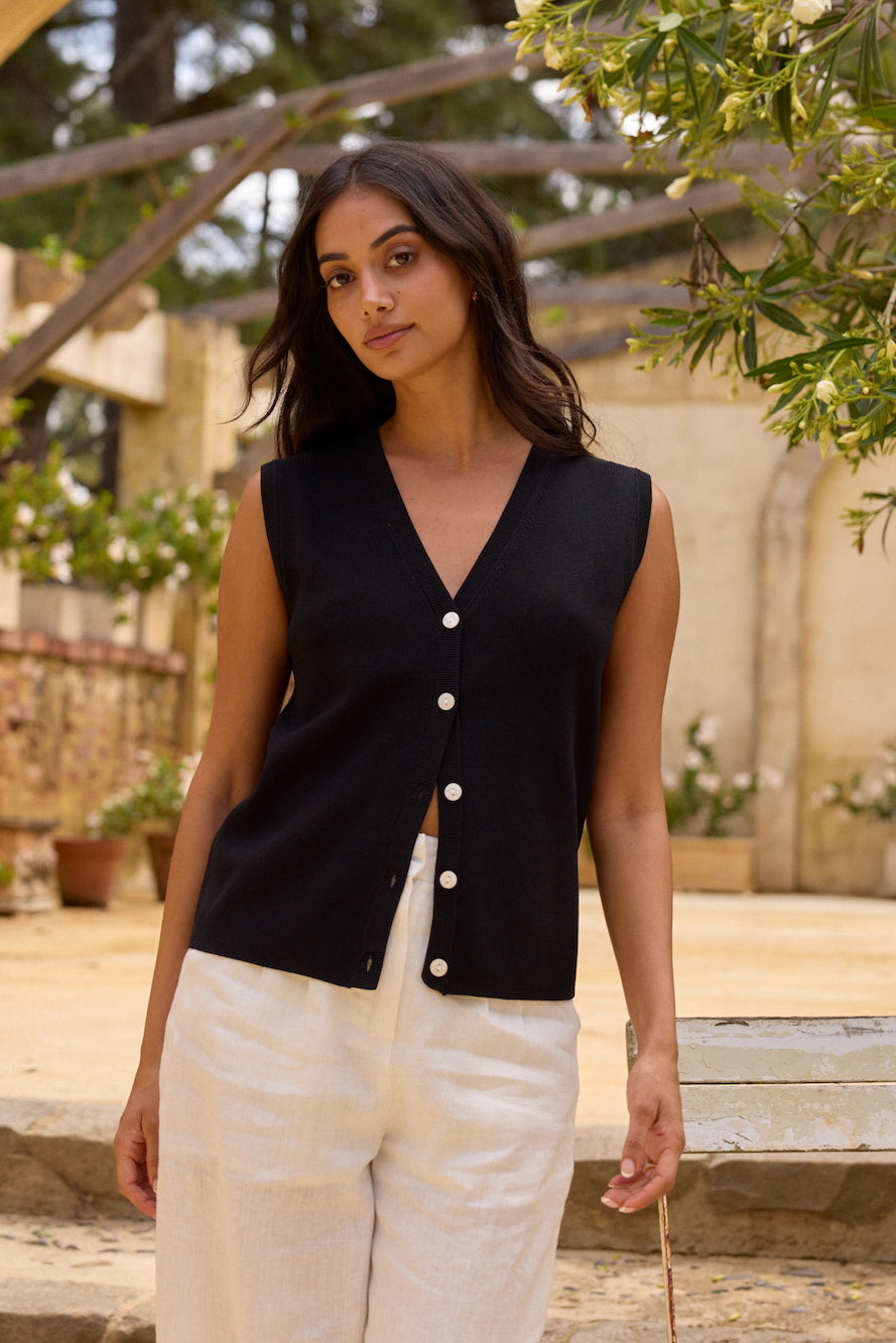 Blair Vest Top Black-Trogz