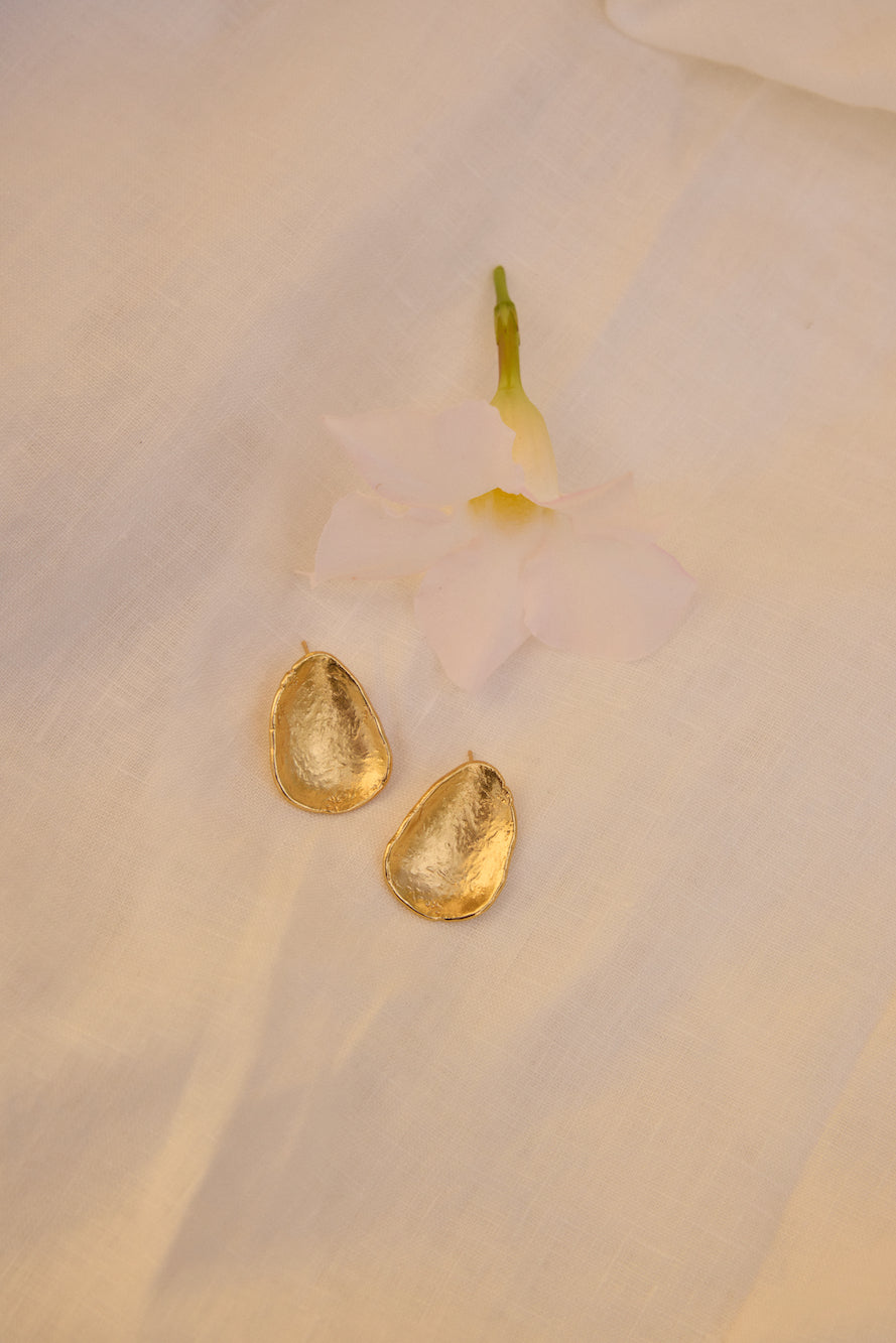 18k Gold Plated Wine And Dine Earrings Gold-Trogz