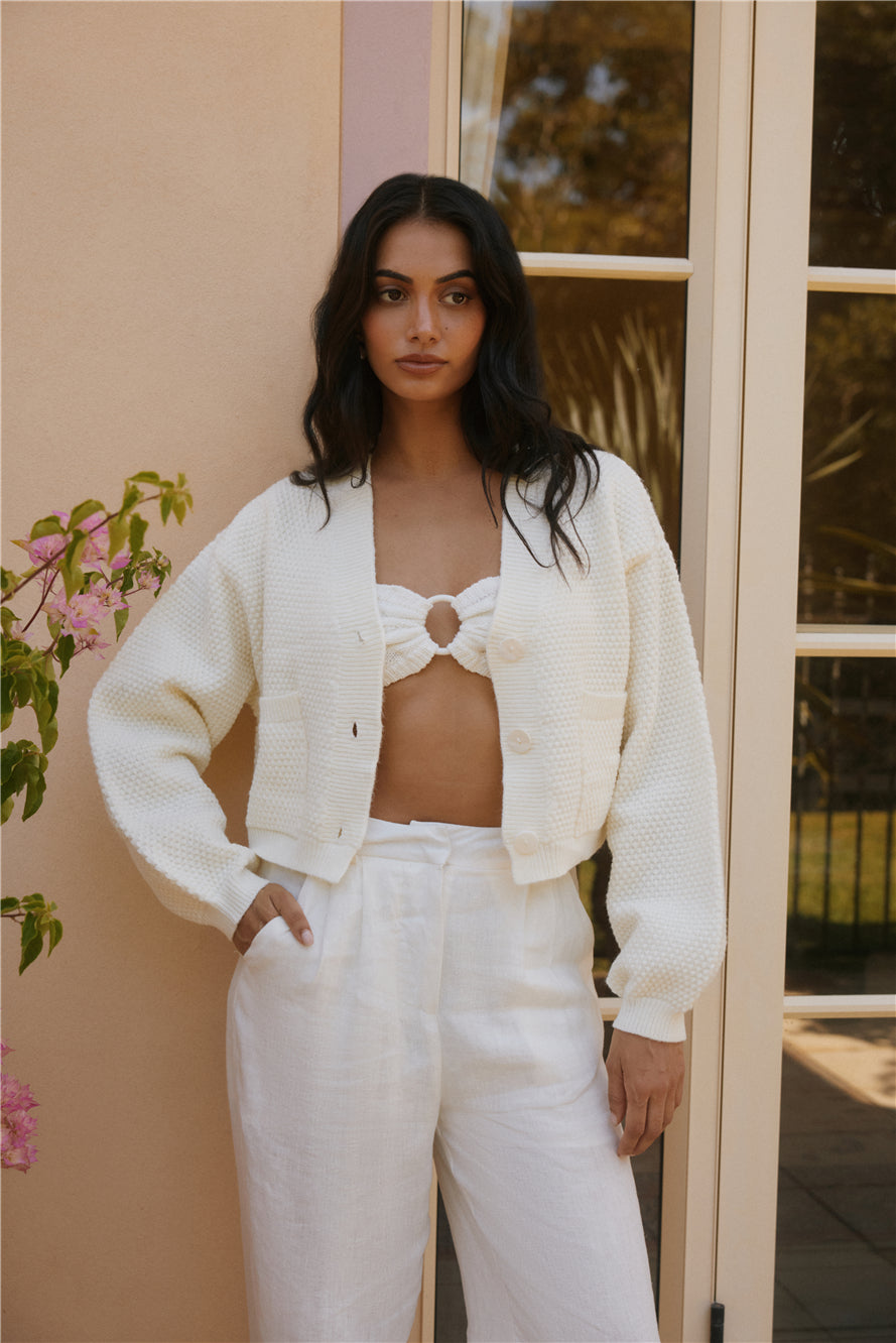 Bayview Cardigan Cream-Trogz