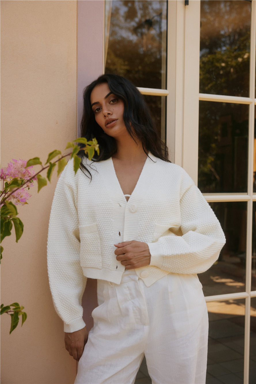 Bayview Cardigan Cream-Trogz