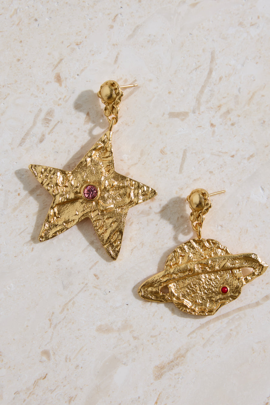 18K Gold Plated Universal Beauty Earrings Gold-Trogz