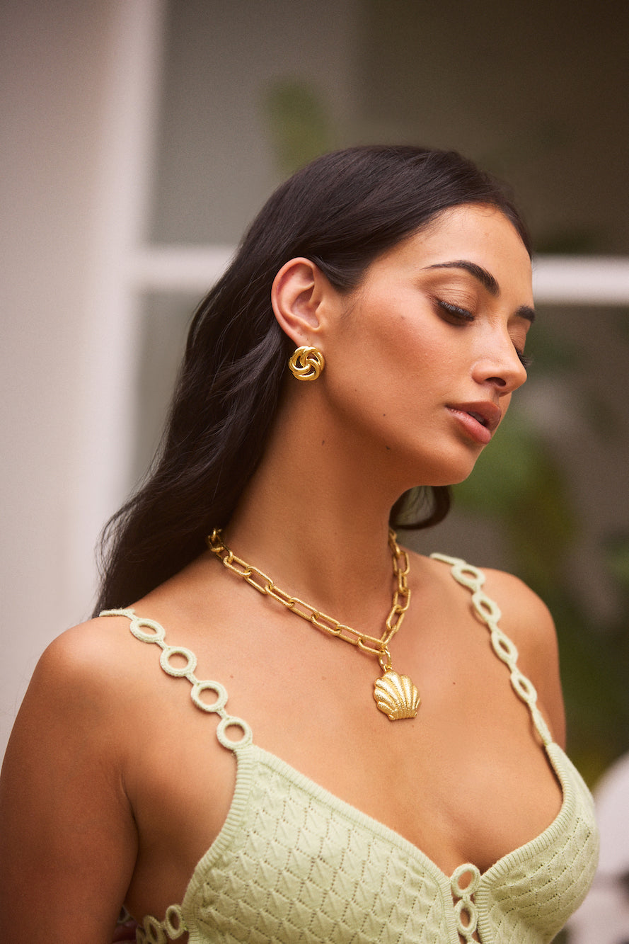 18K Gold plated Holiday Sun Earrings Gold-Trogz