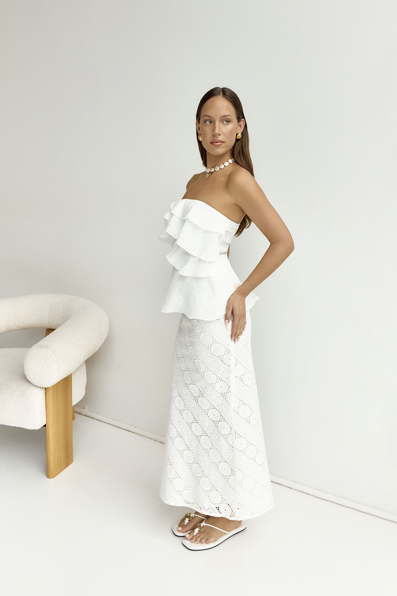 Miles Of Style Strapless Top White-Trogz