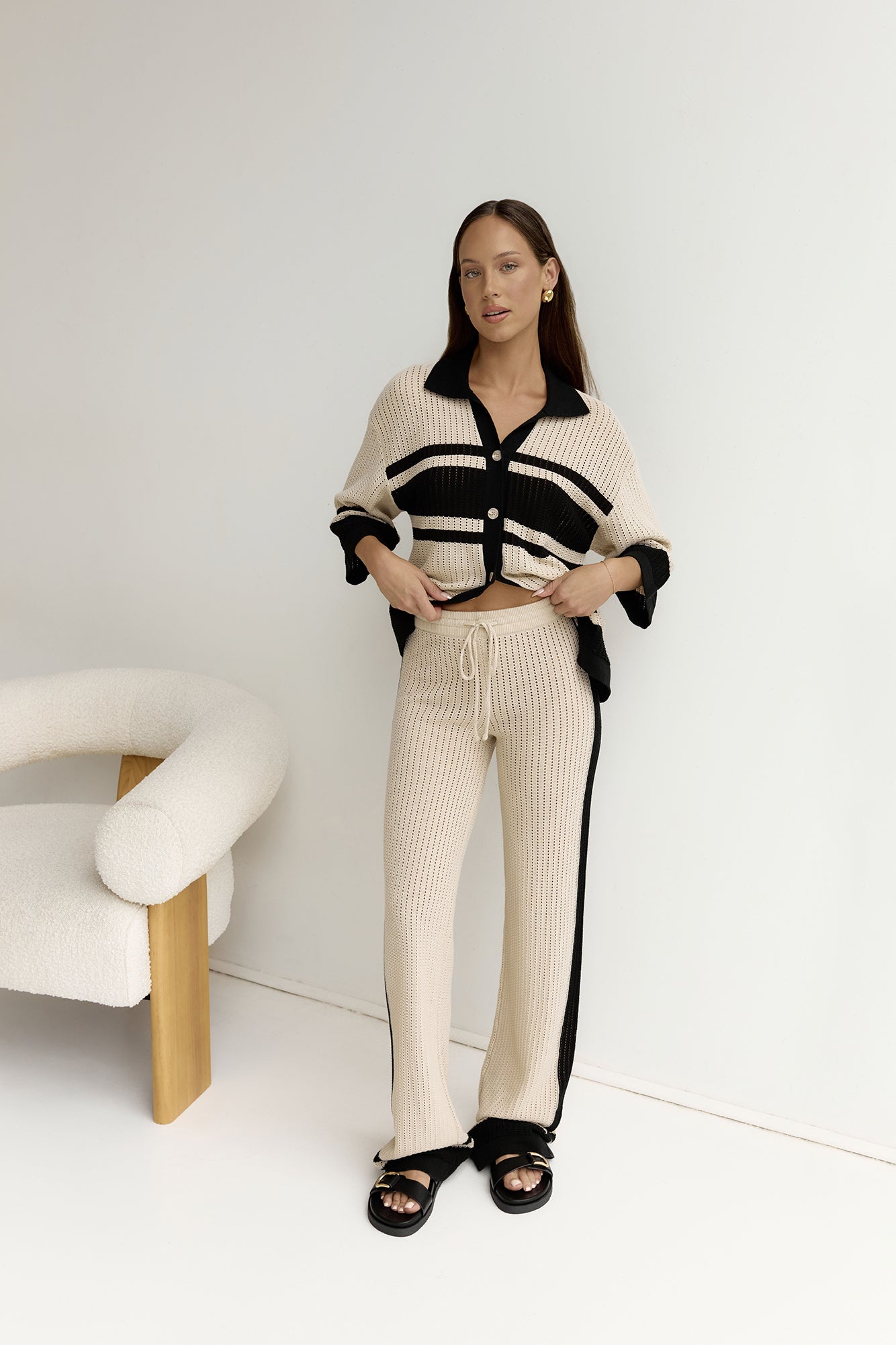 Bianki Pants Sand Black-Trogz