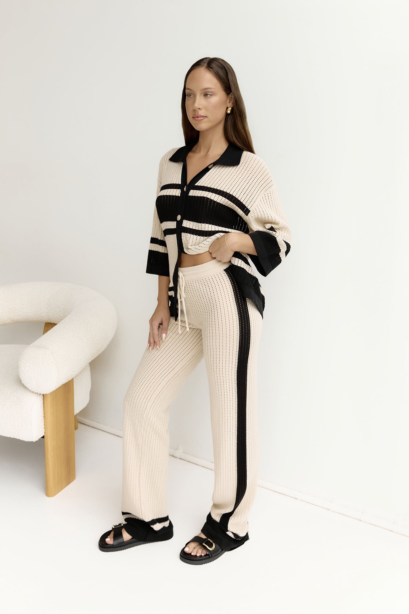 Bianki Pants Sand Black-Trogz