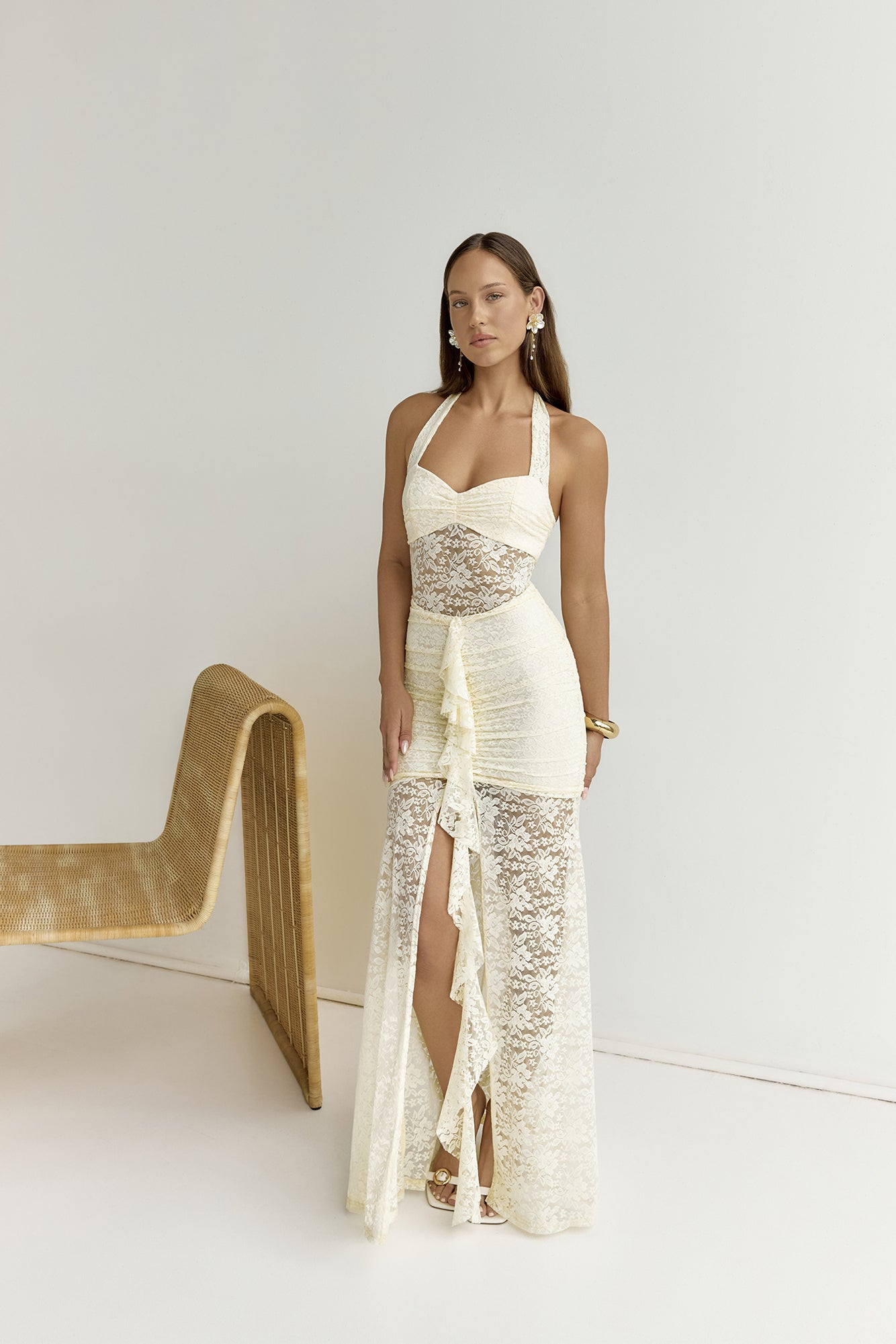 Annika Maxi Dress Lemon-Trogz