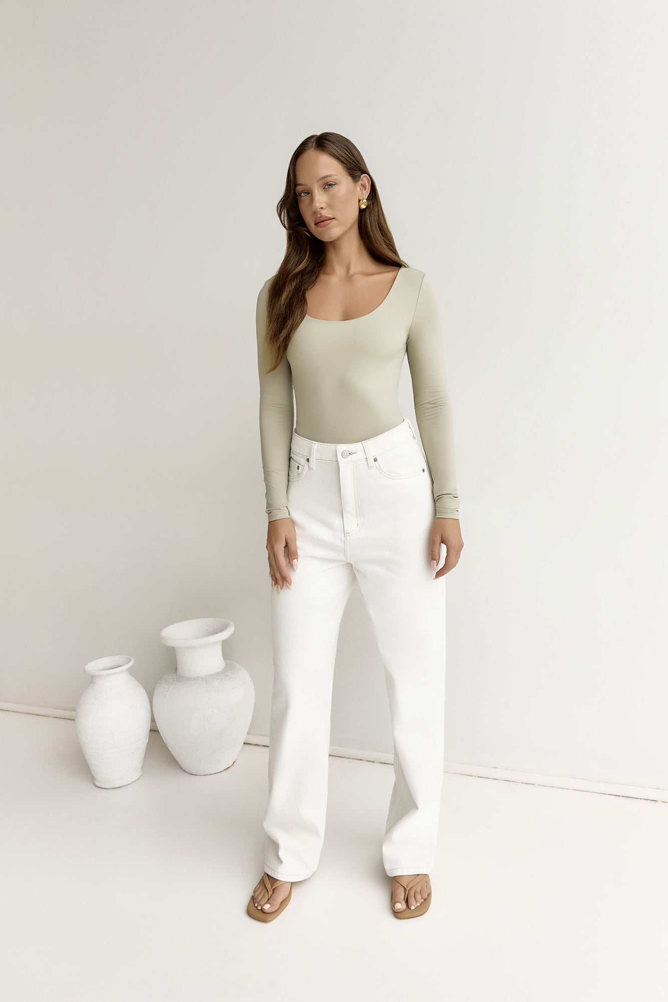 BASE Second Skin Long Sleeve Bodysuit Sage-Trogz