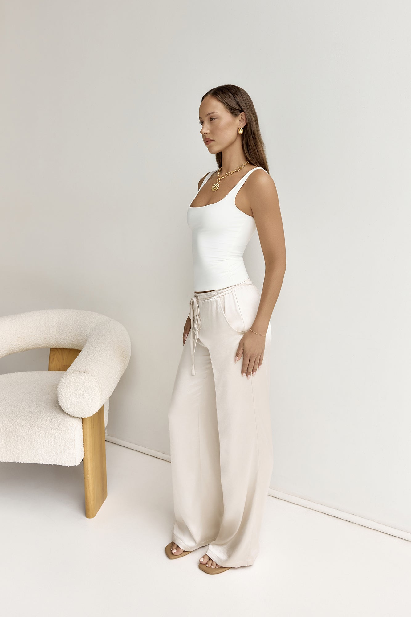 BASE Everyday Staple Singlet Top White-Trogz