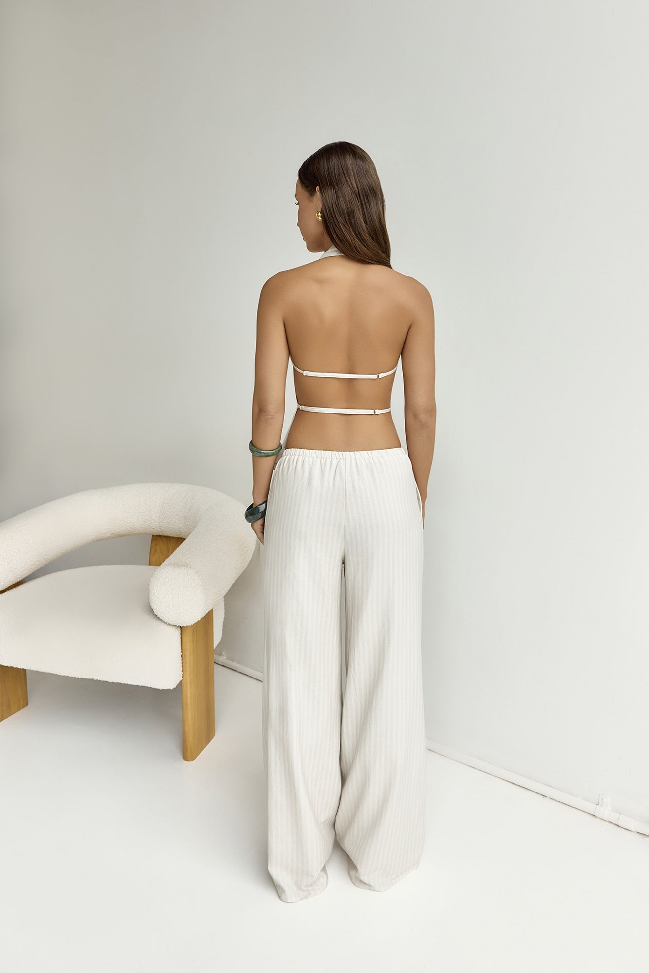 Heather Pant Stone Pinstripe-Trogz