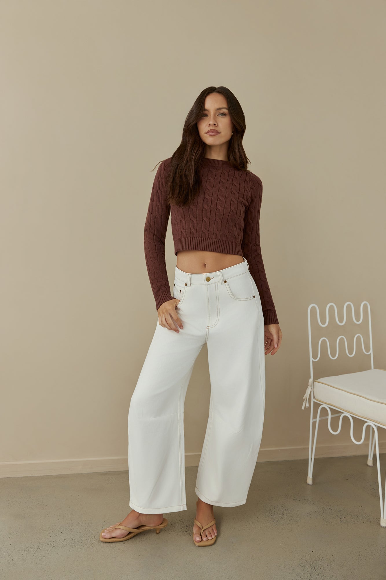 Destined For You Wide Pants White-Trogz
