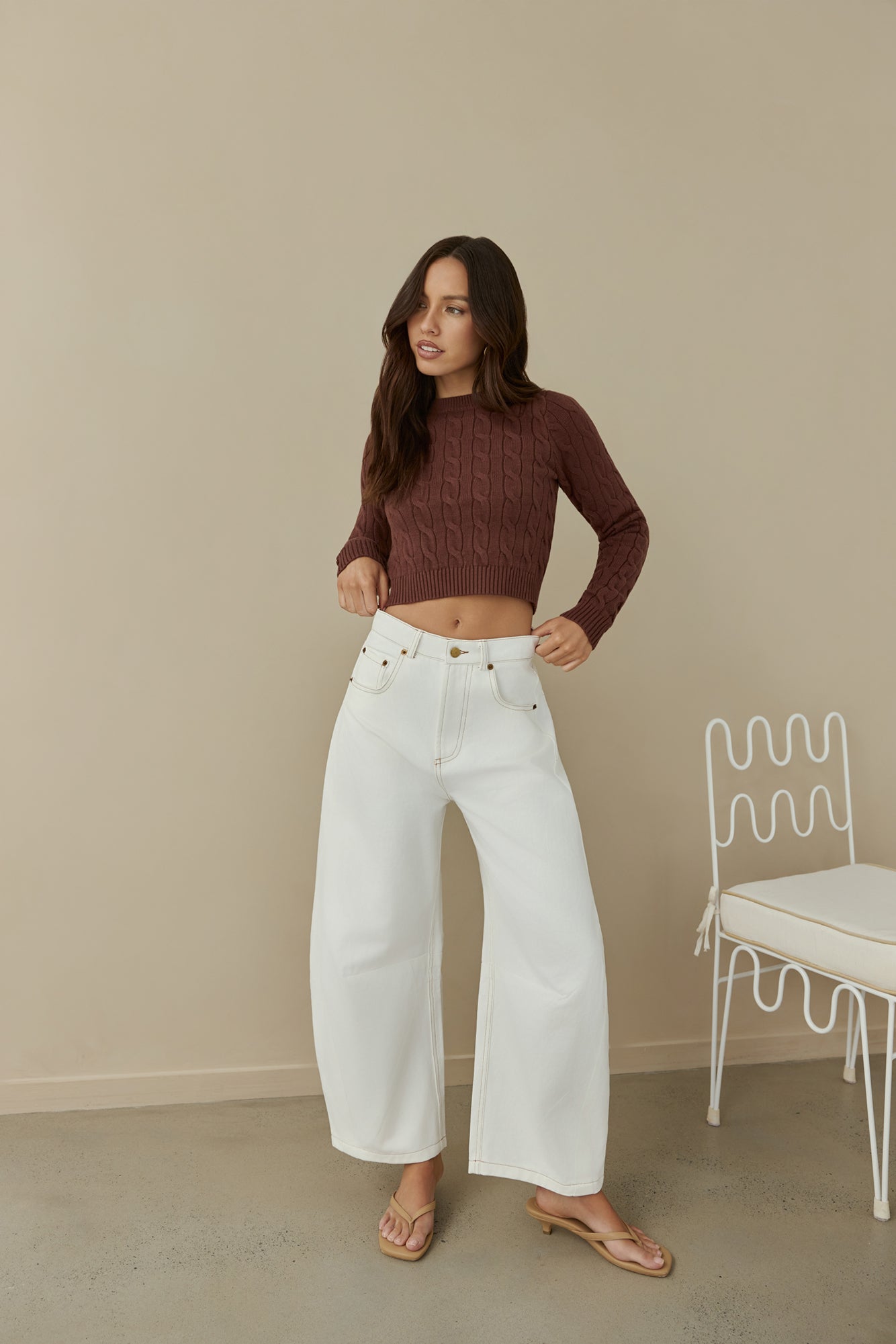 Destined For You Wide Pants White-Trogz