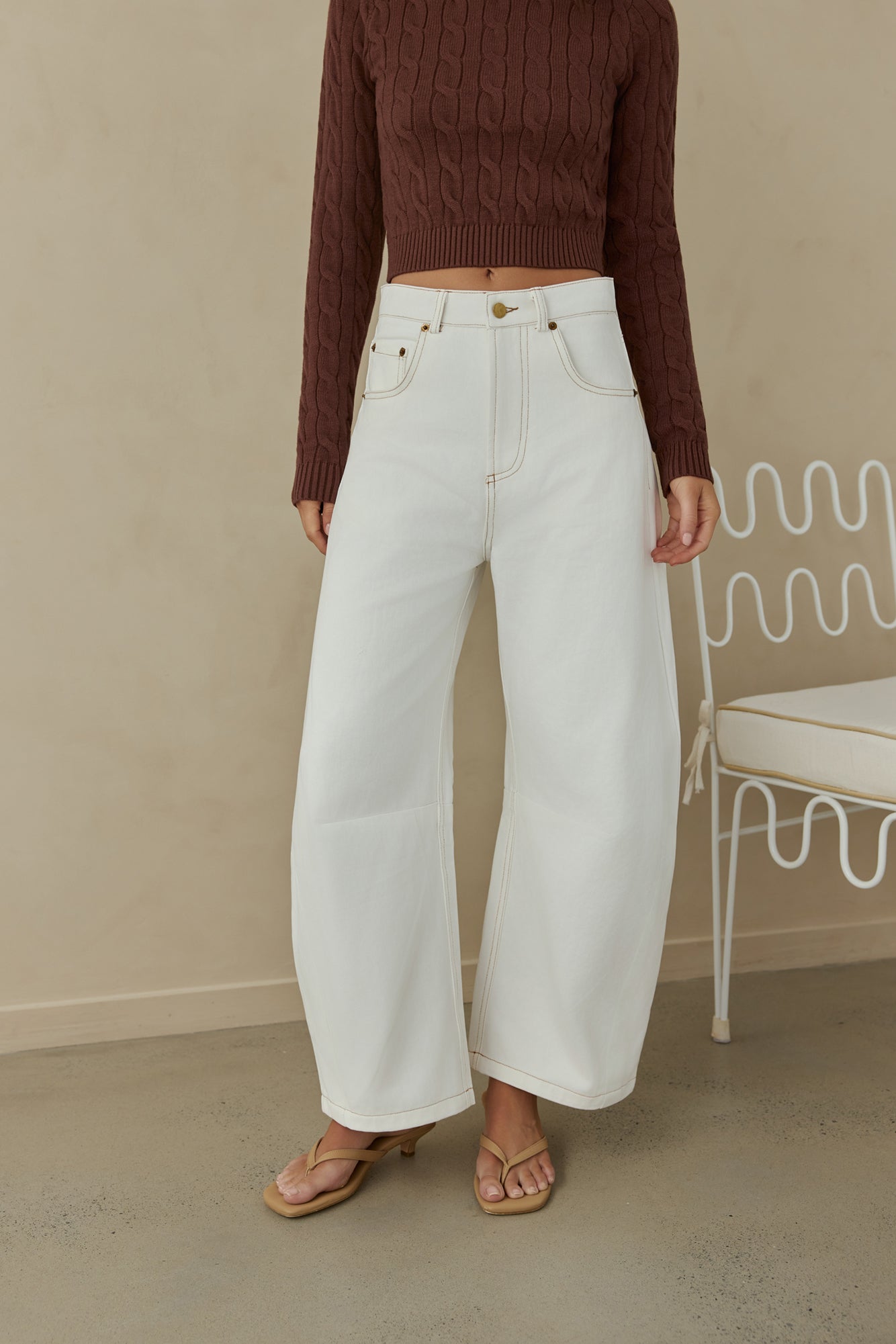 Destined For You Wide Pants White-Trogz