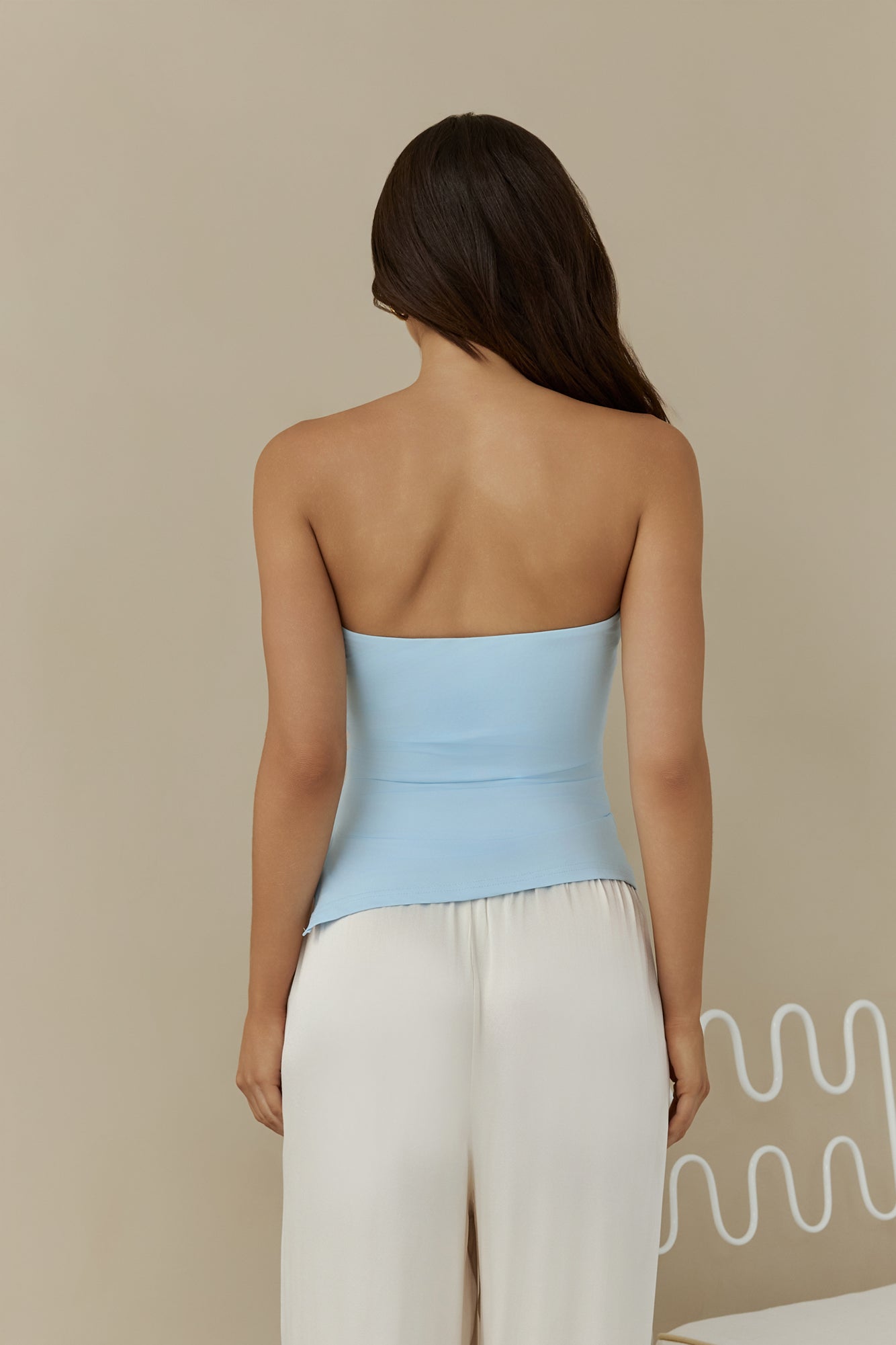 Luna Loves Strapless Top Blue-Trogz