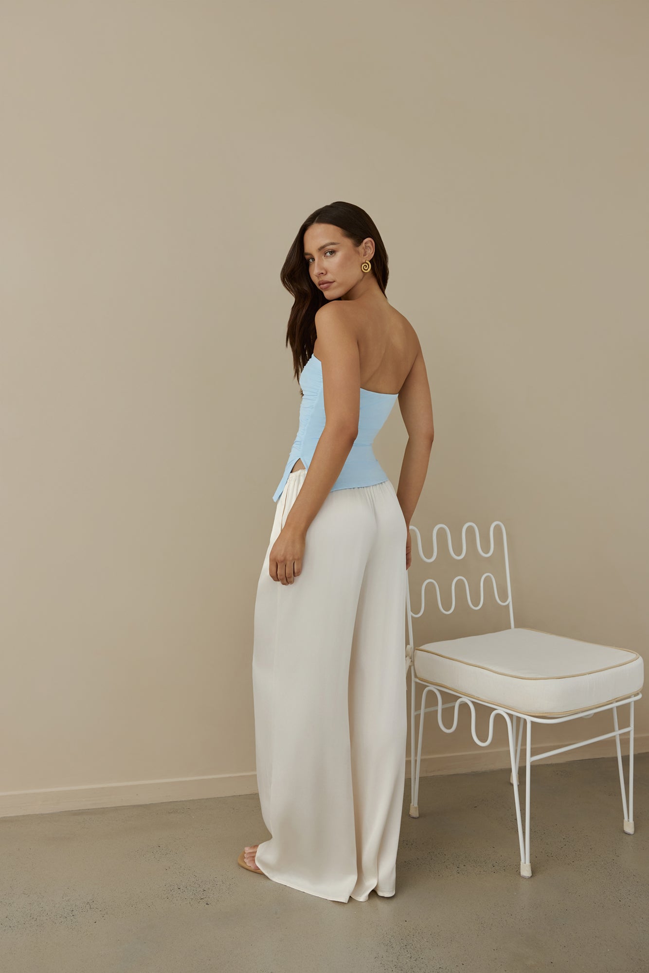 Luna Loves Strapless Top Blue-Trogz