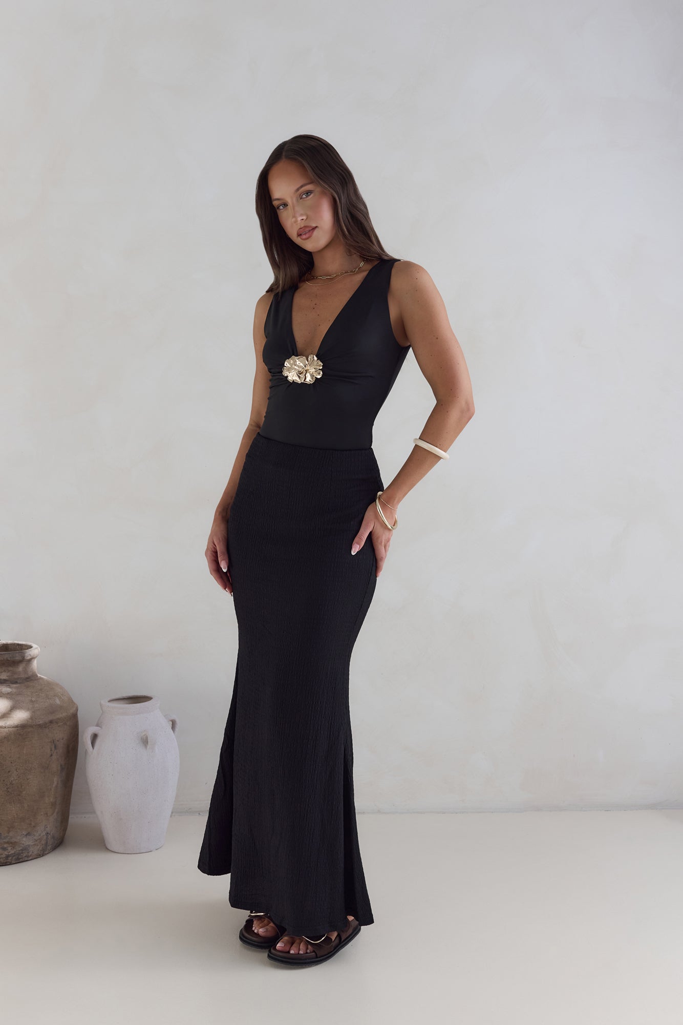 Somewhere She Shines Bodysuit Black-Trogz