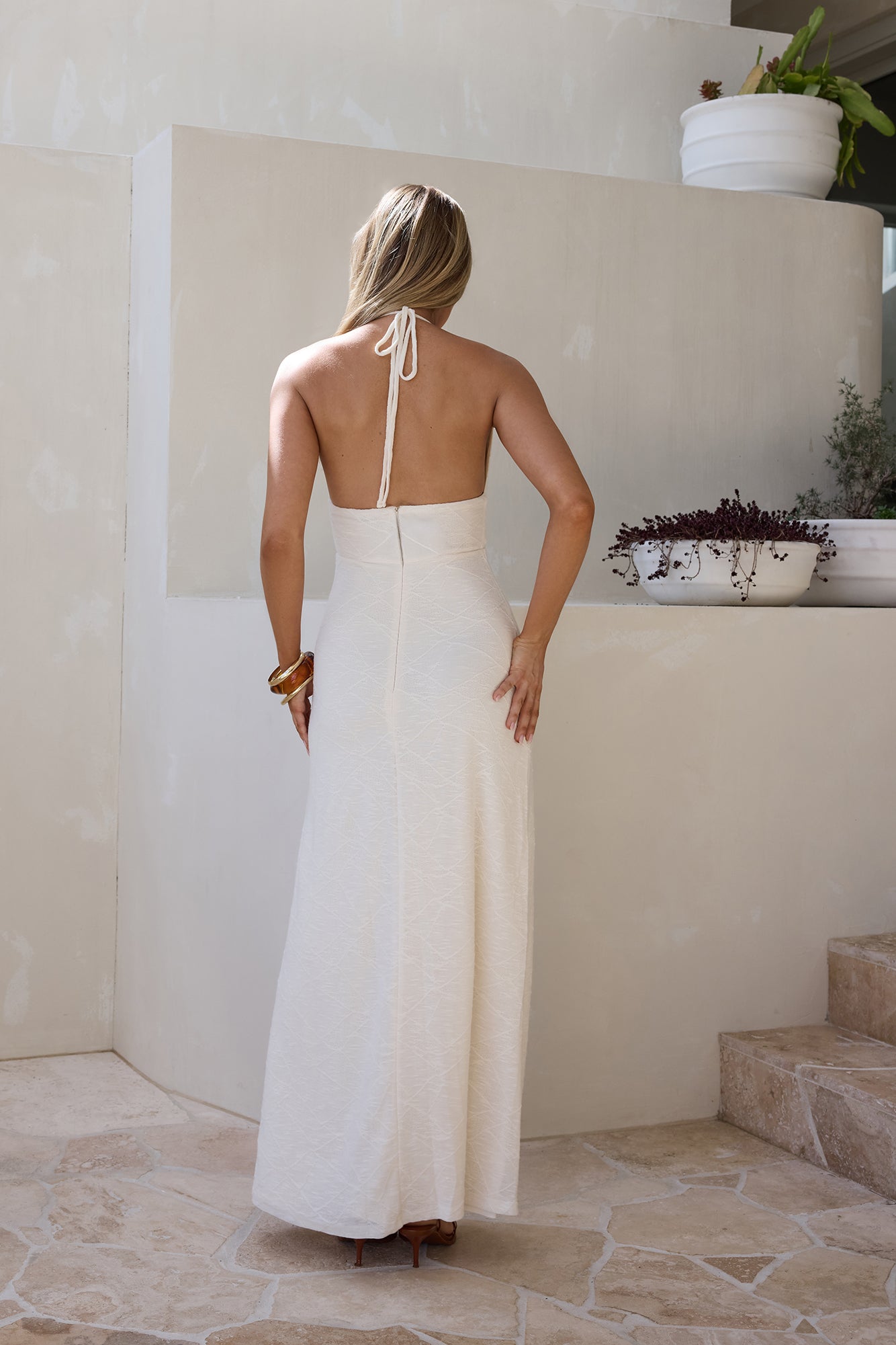 Adano Maxi Dress Beige-Trogz