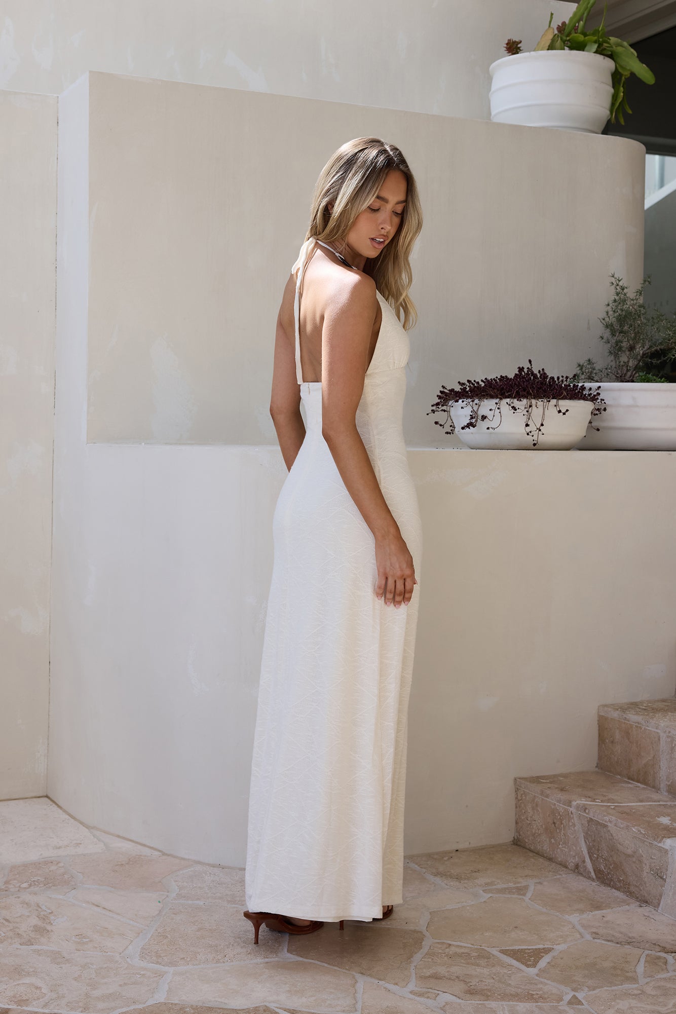 Adano Maxi Dress Beige-Trogz