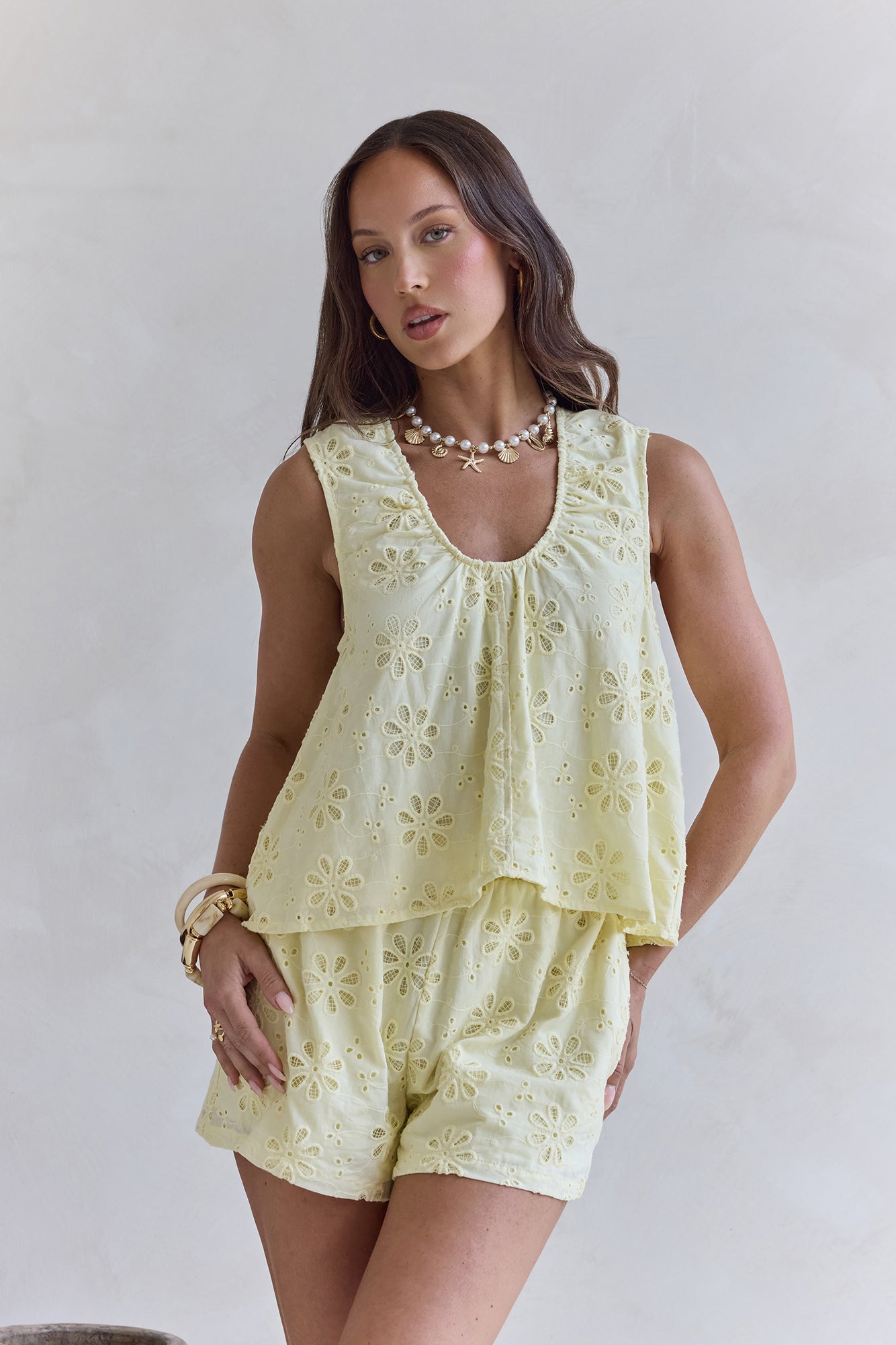 Kyra Shorts Yellow-Trogz