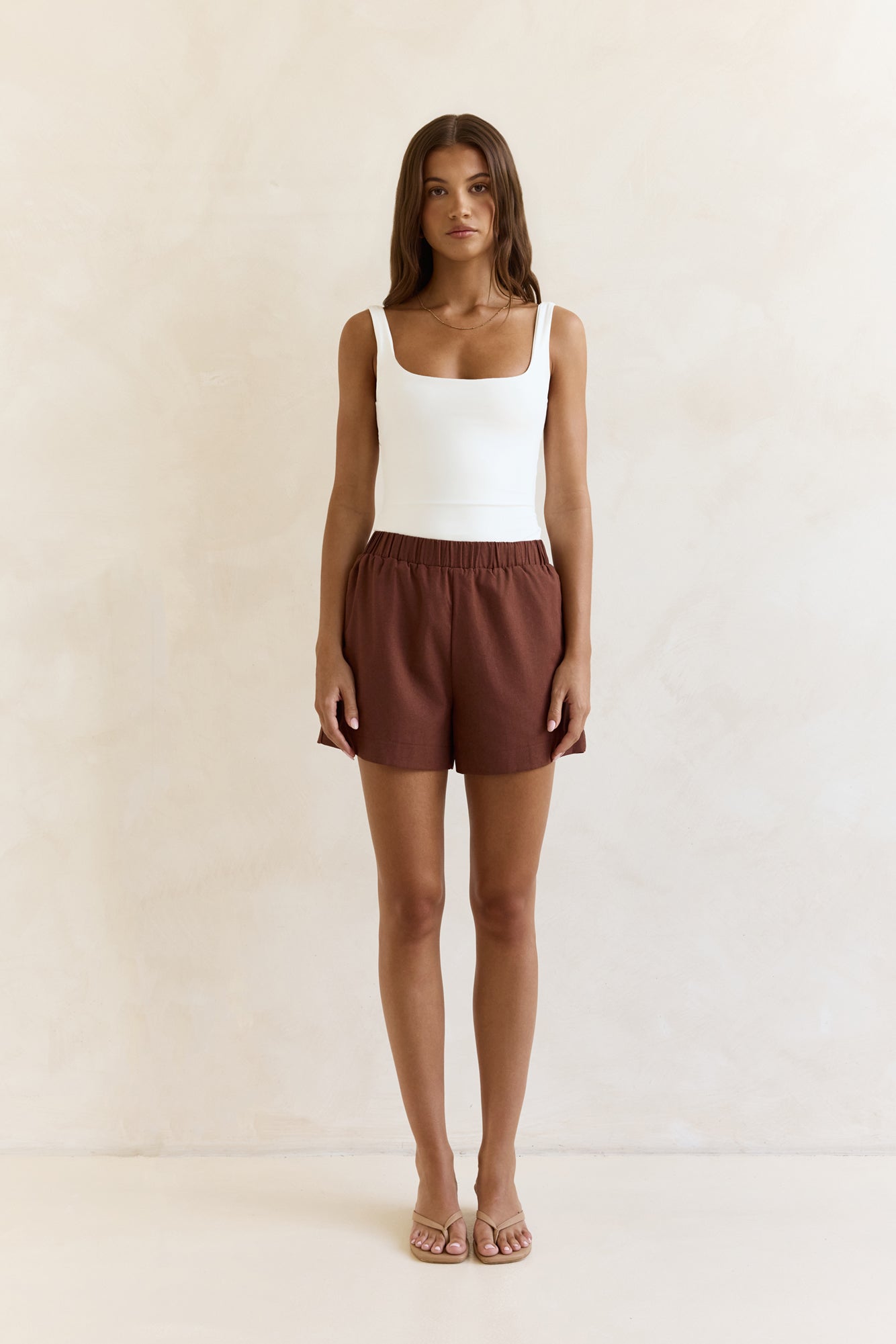 Found In Your Heart Shorts Brown-Trogz