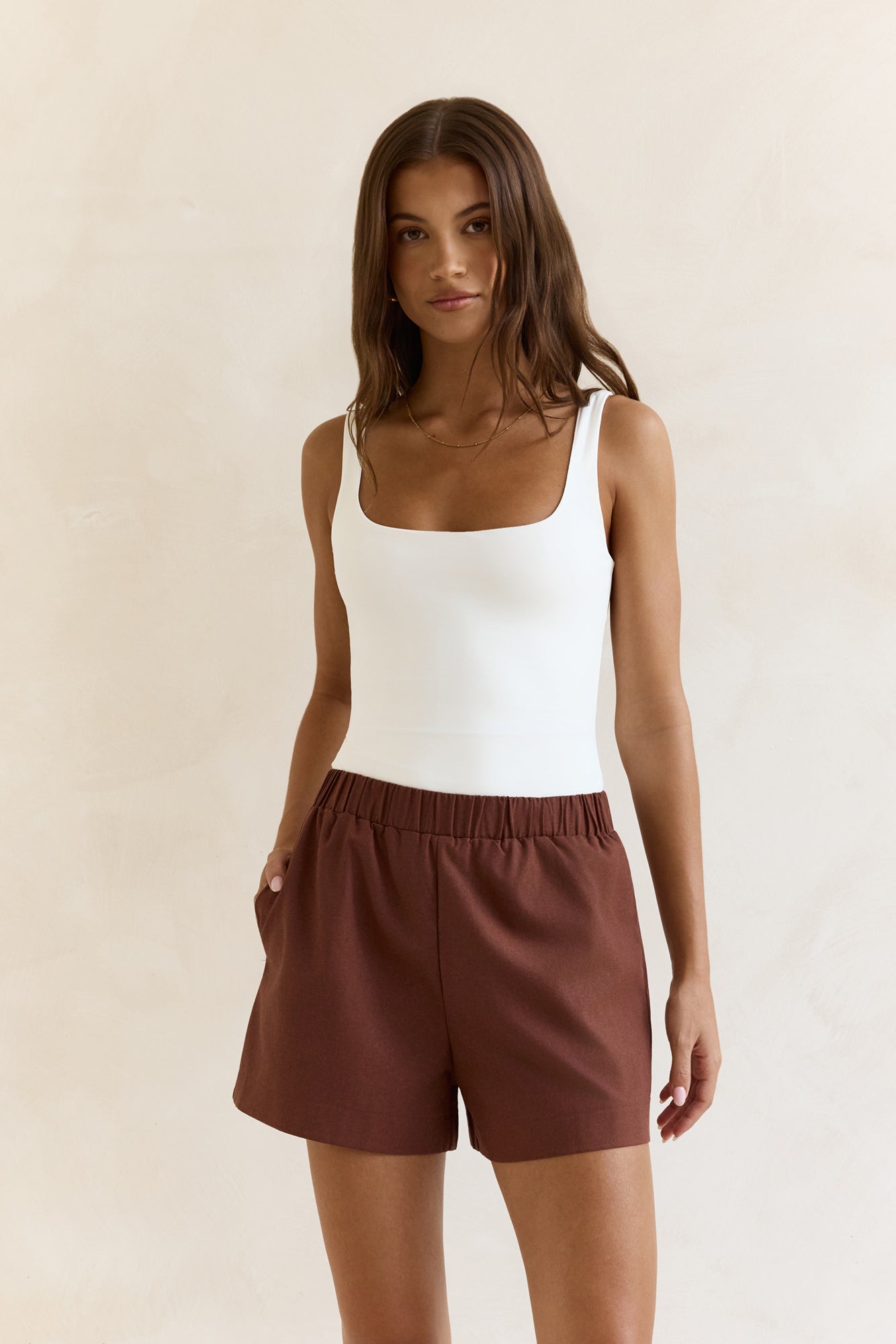 Found In Your Heart Shorts Brown-Trogz