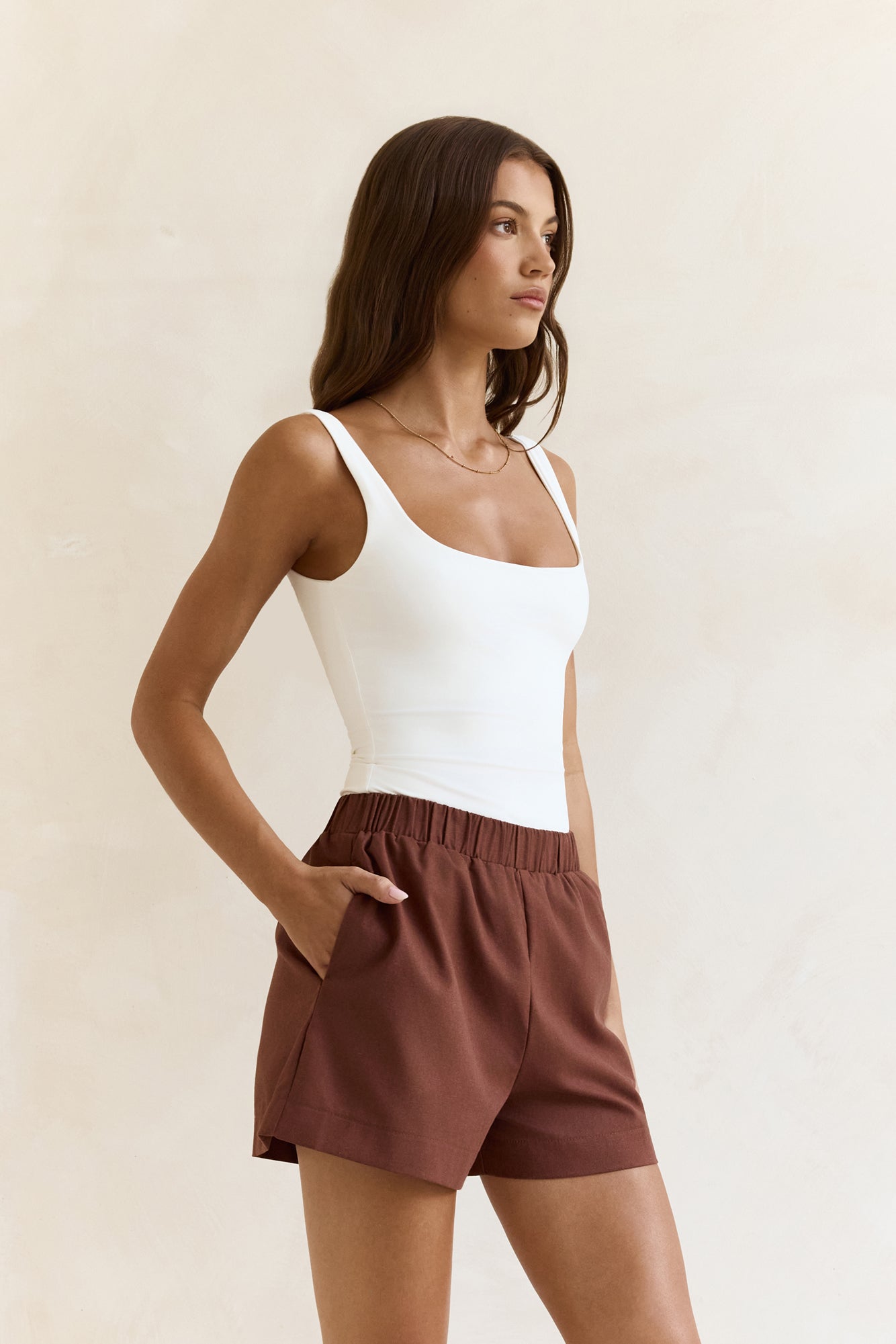 Found In Your Heart Shorts Brown-Trogz