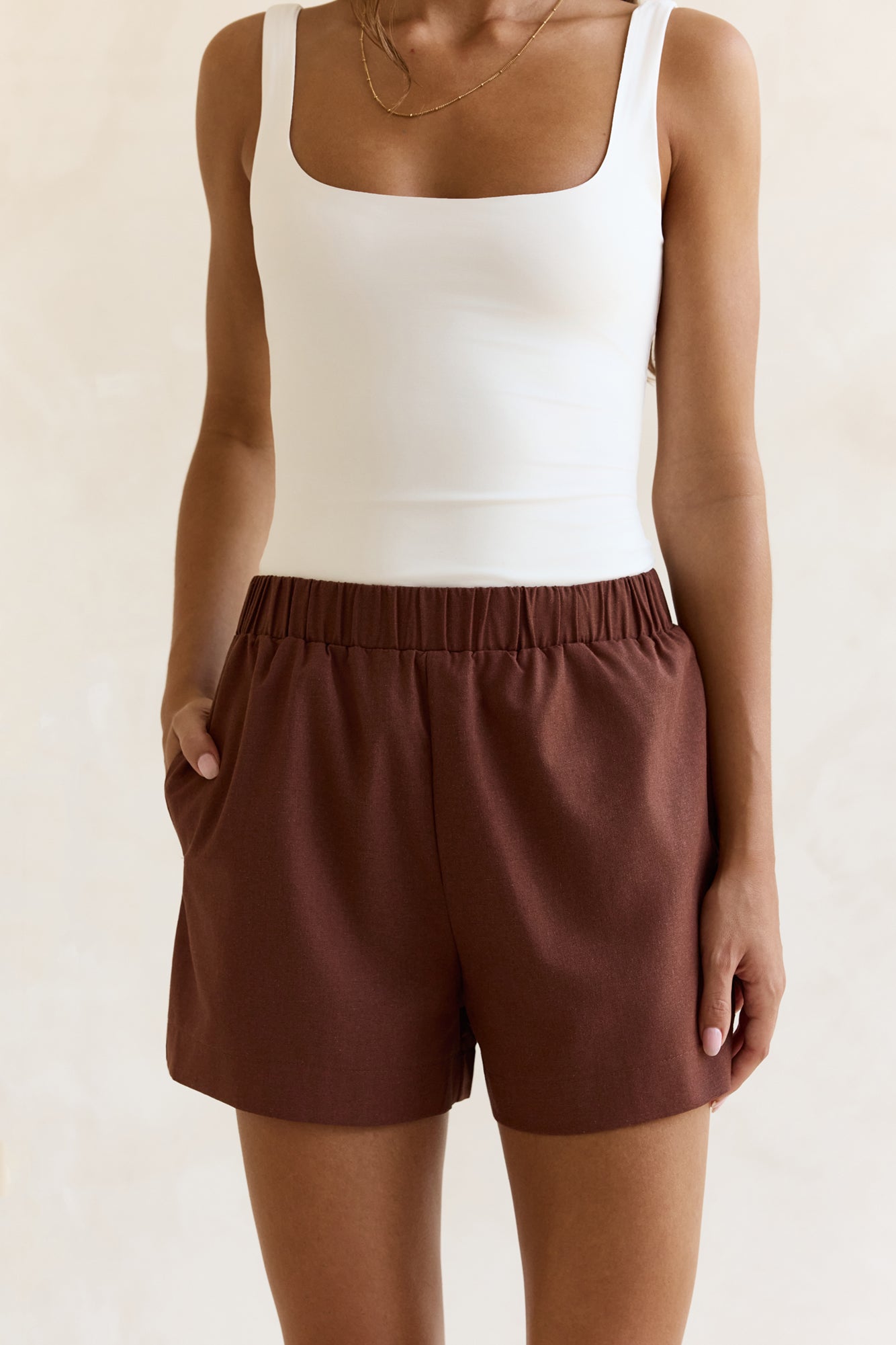 Found In Your Heart Shorts Brown-Trogz