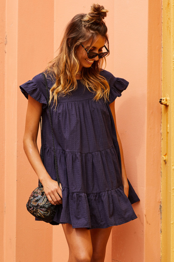 Apollo Dress Navy-Trogz
