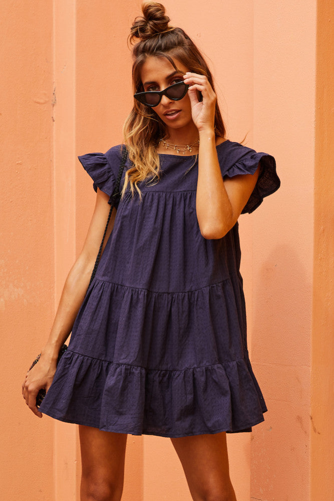 Apollo Dress Navy-Trogz