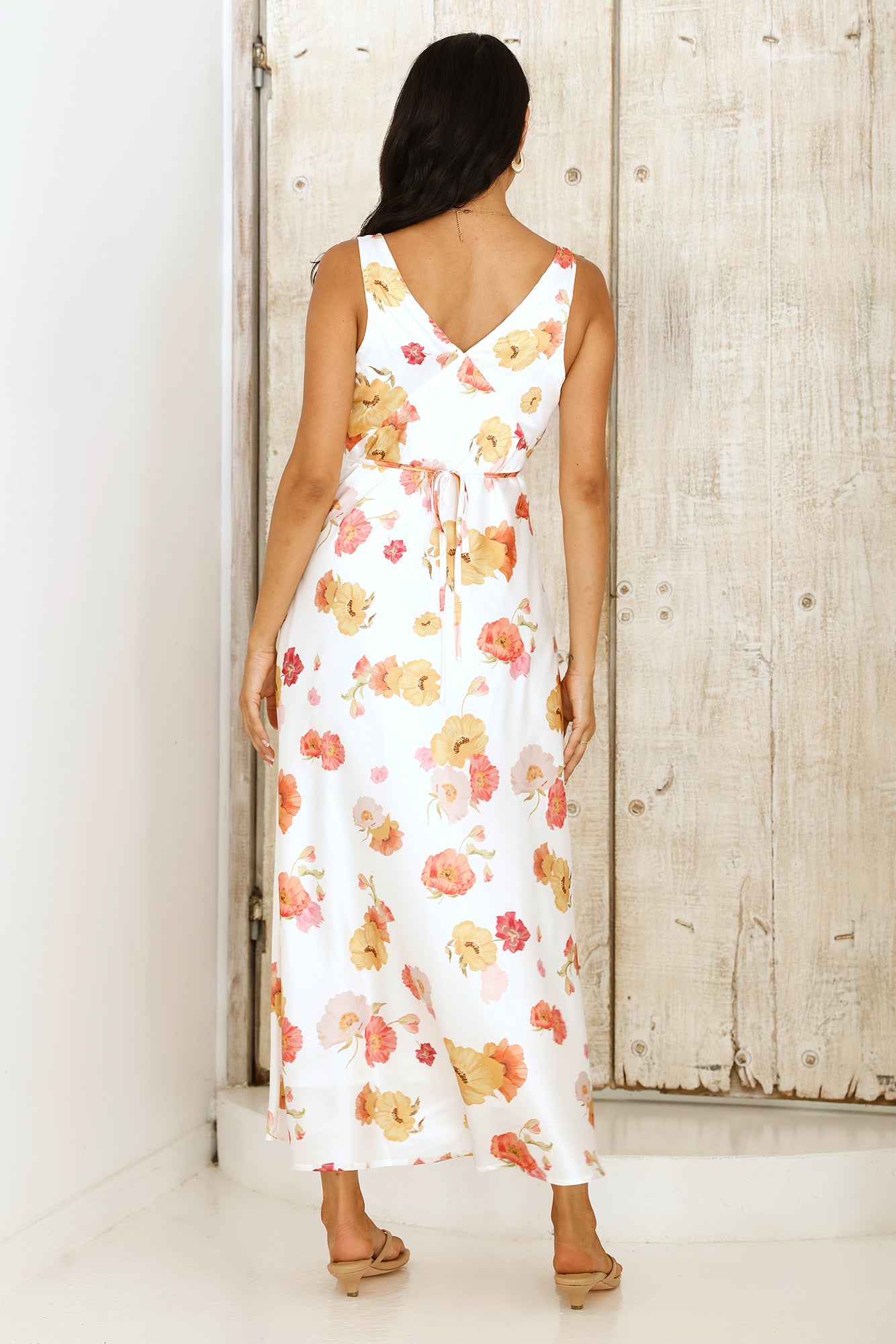 Apricot Dream Maxi Dress Floral-Trogz