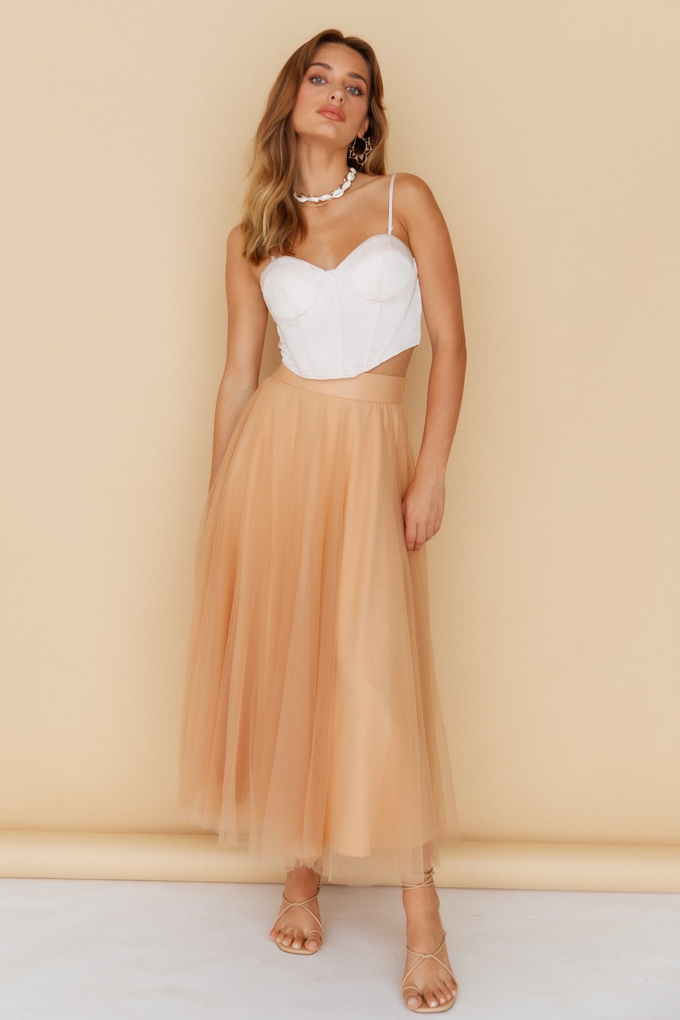 About The Party Crop Top Beige-Trogz