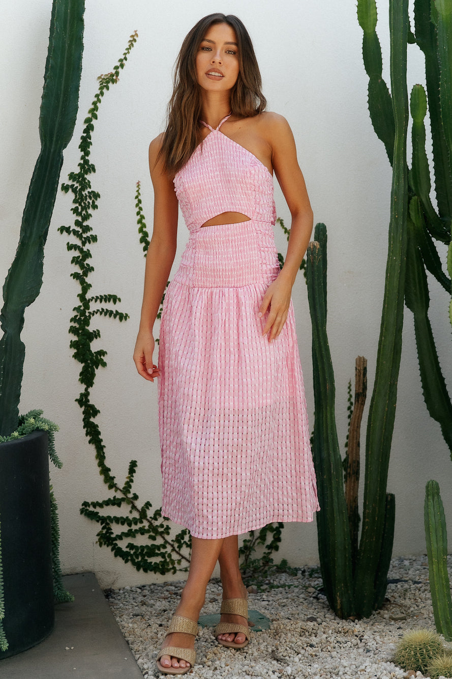 Aquila Maxi Dress Pink-Trogz
