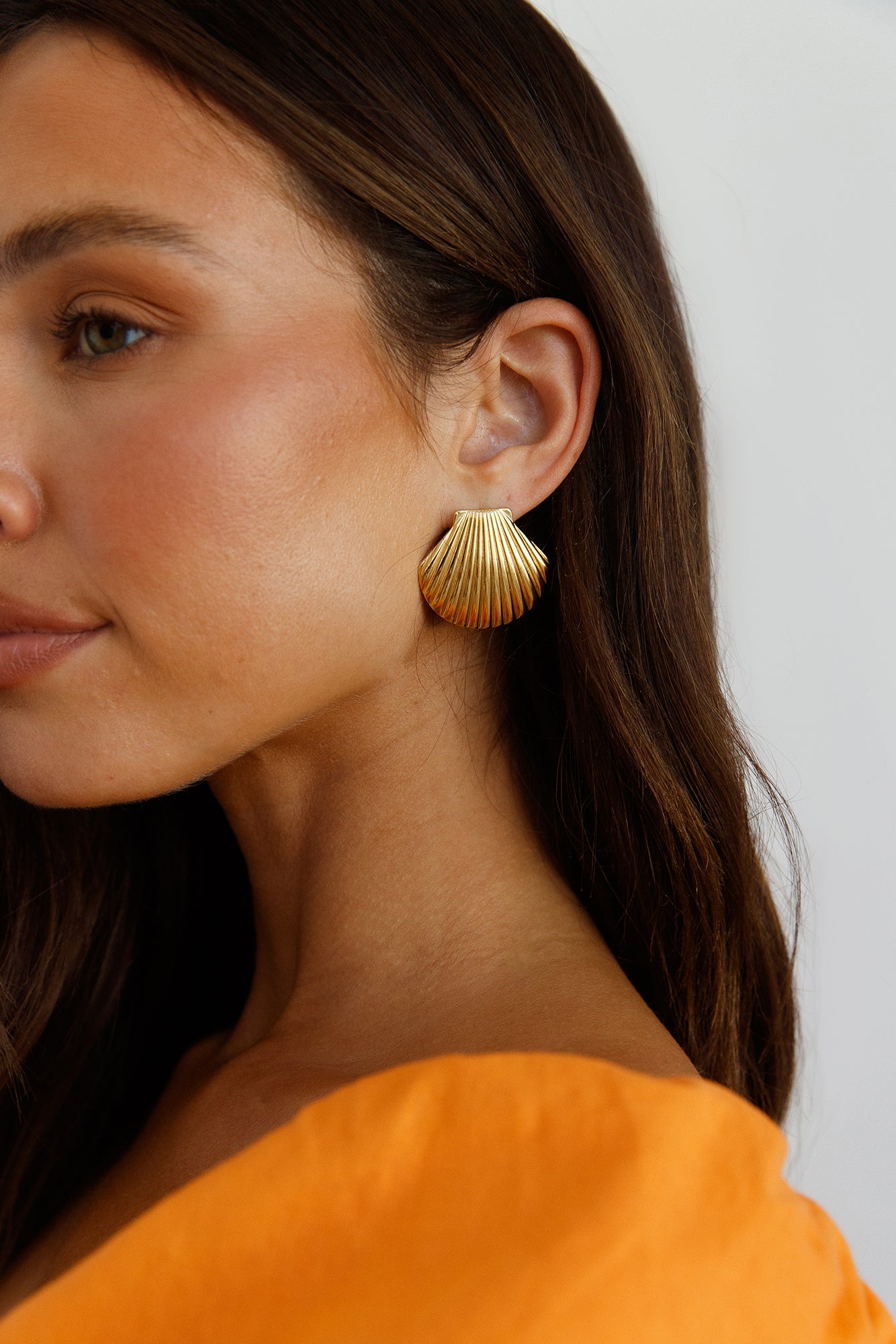 18k Gold Plated Washed Up Earrings Gold-Trogz
