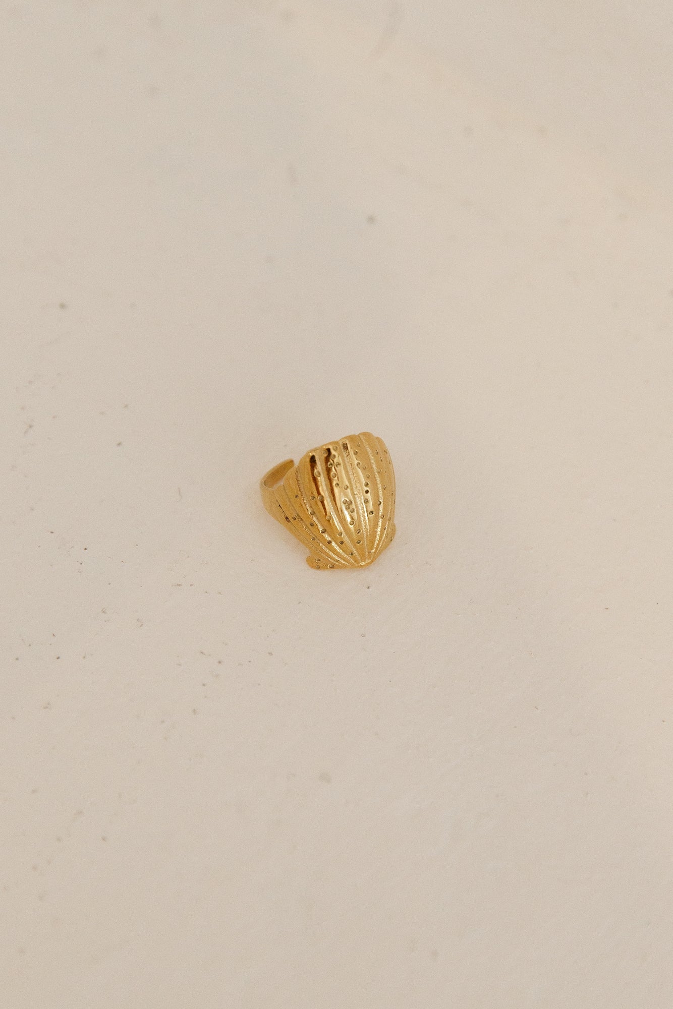 18K Gold Plated Shimmering Treasure Ring Gold-Trogz