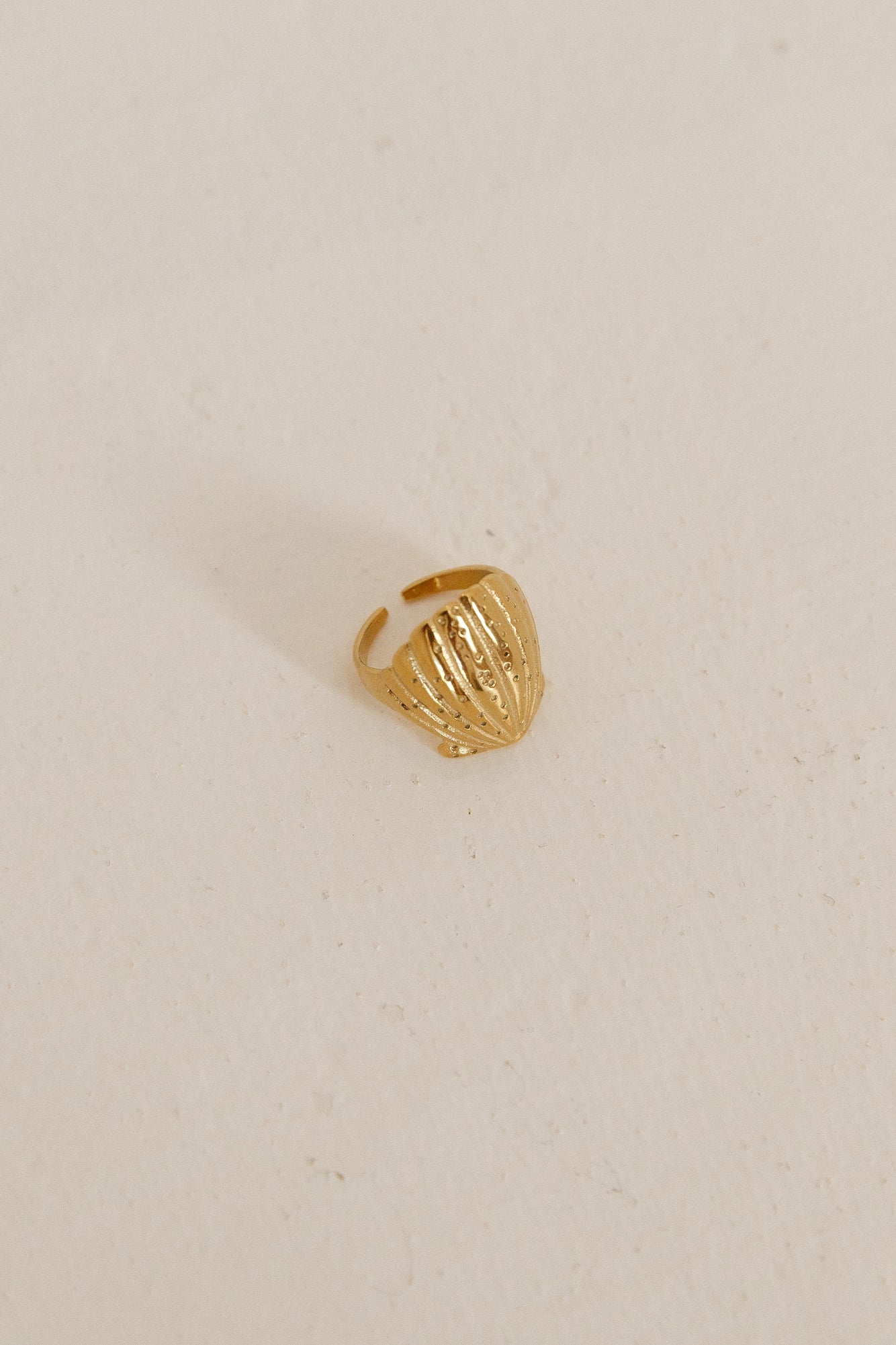 18K Gold Plated Shimmering Treasure Ring Gold-Trogz