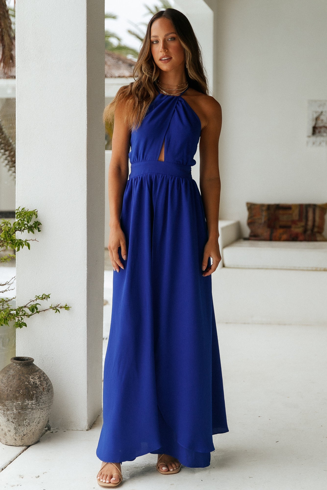 Avenda Maxi Dress Royal Blue-Trogz