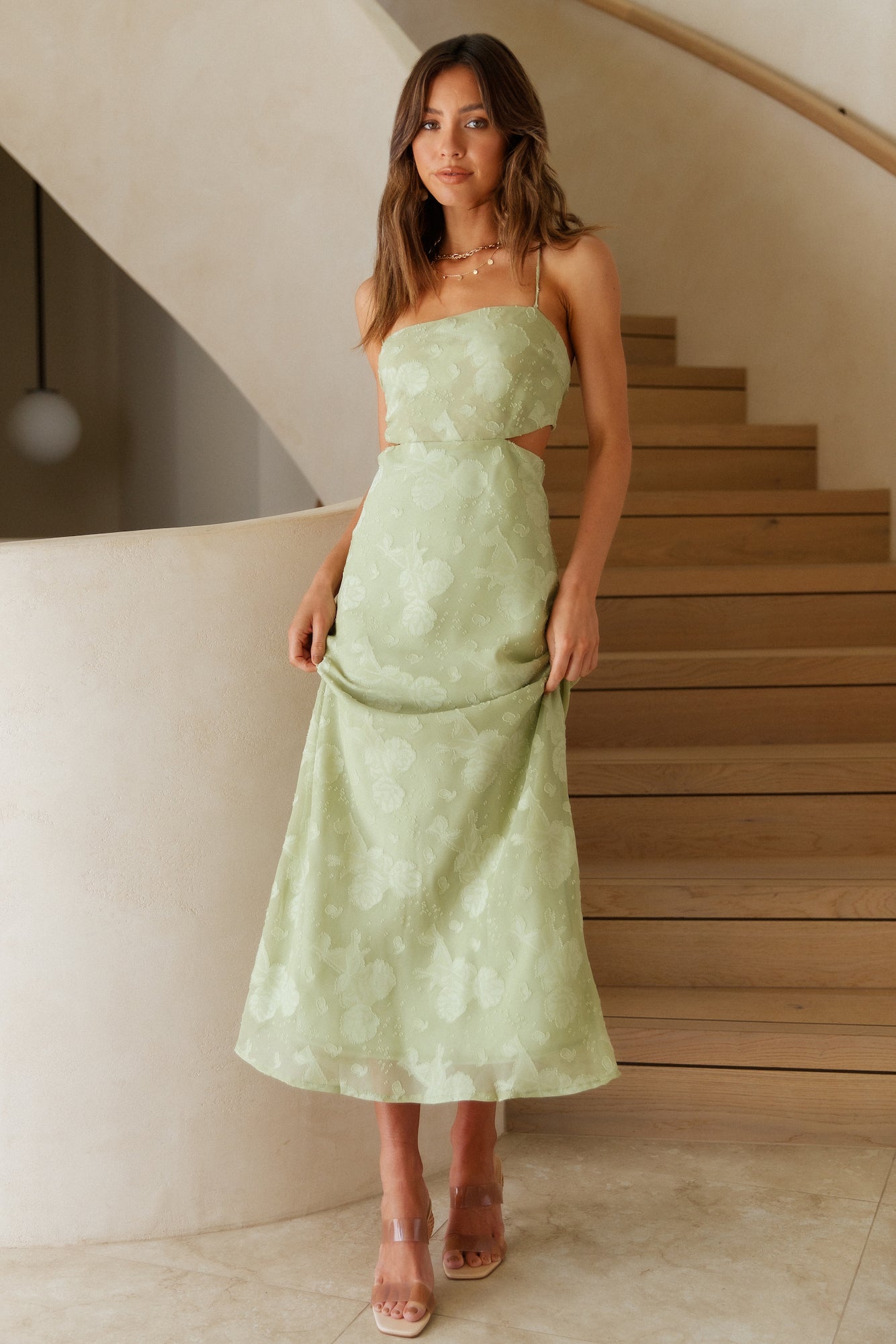 Cascalone Maxi Dress Sage-Trogz