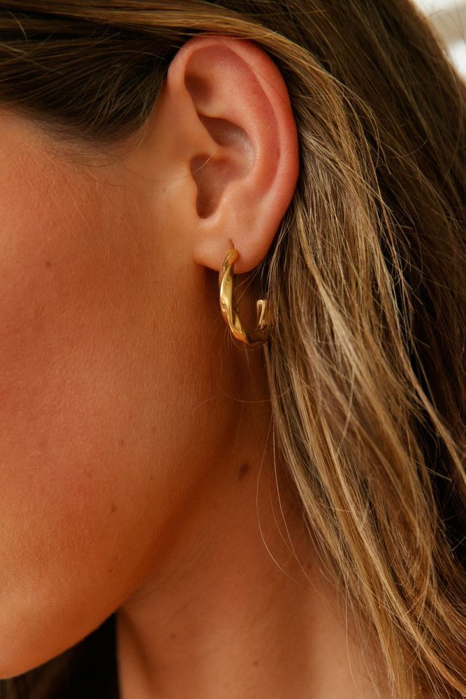 18k Gold Plated Mithriel Earrings Gold-Trogz
