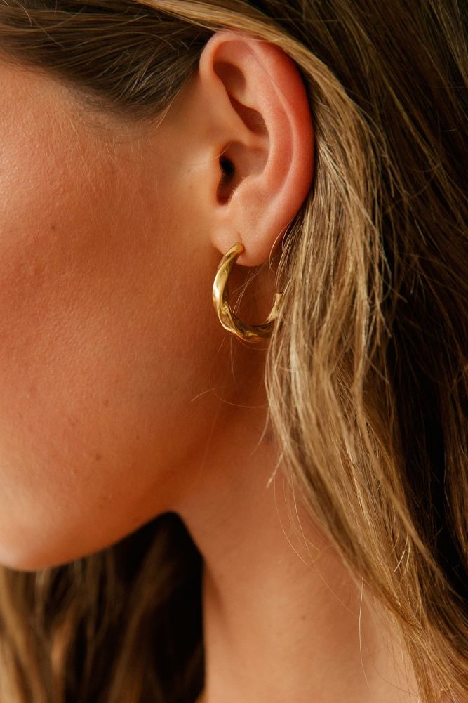 18k Gold Plated Mithriel Earrings Gold-Trogz