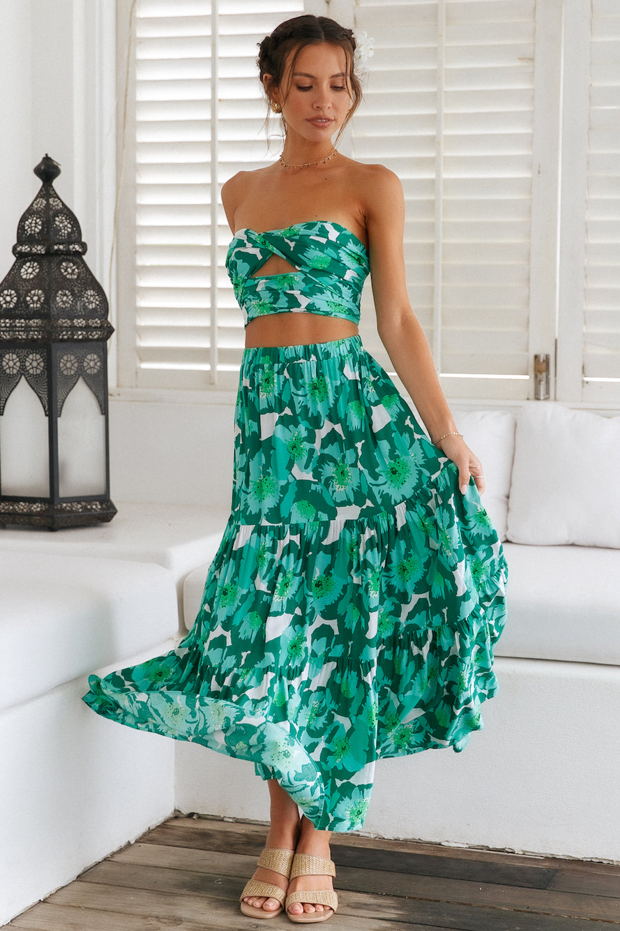 Heart Of The Jungle Maxi Skirt-Trogz