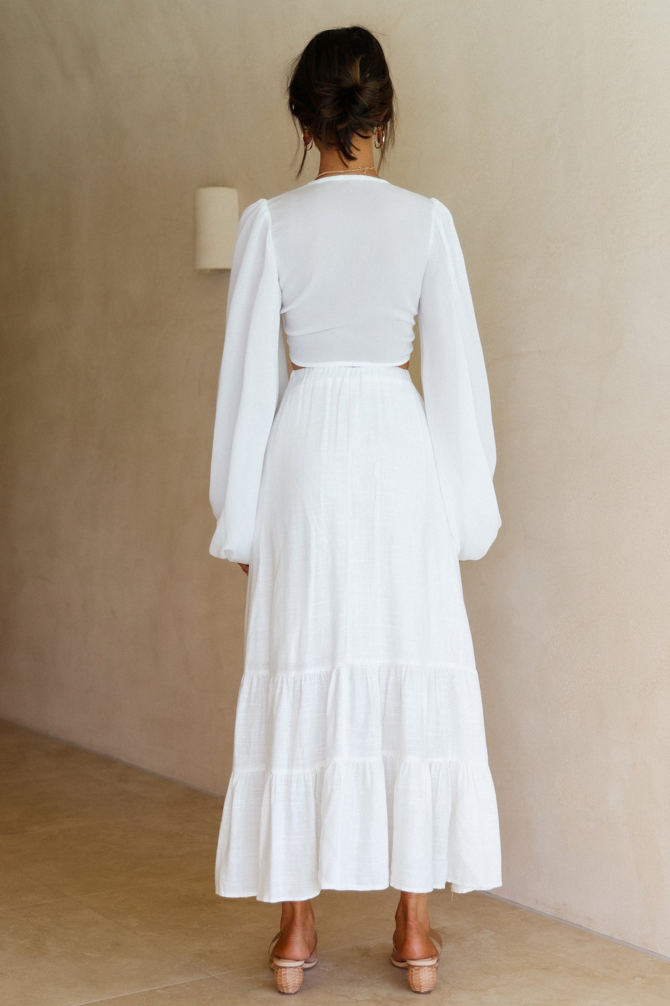 Cloudless Skies Crop Top White-Trogz