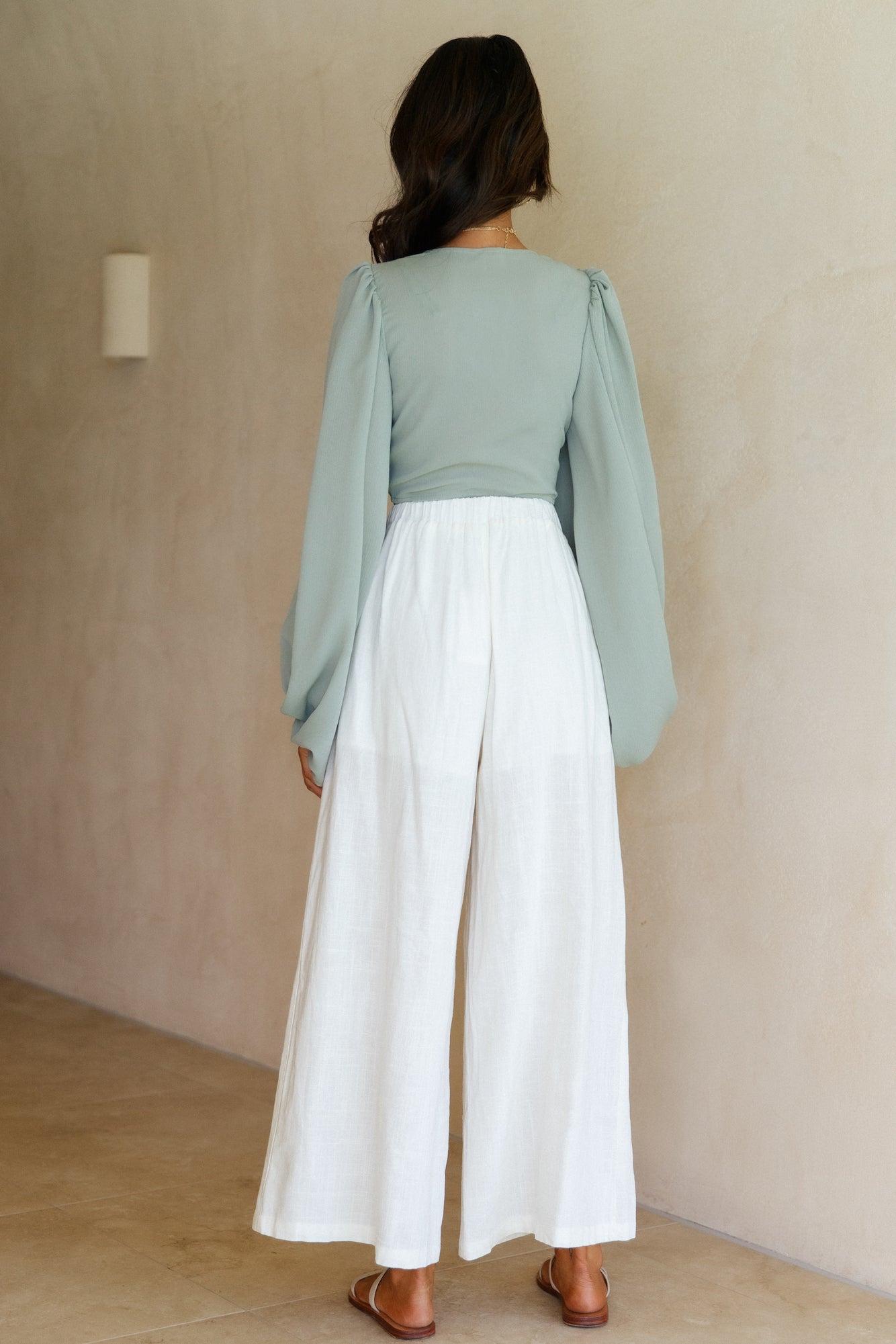 Cloudless Skies Crop Top Khaki-Trogz