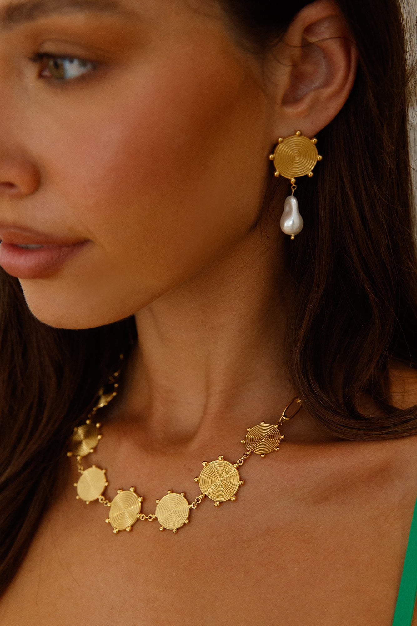 18K Gold Plated Solar Love Earrings Gold-Trogz