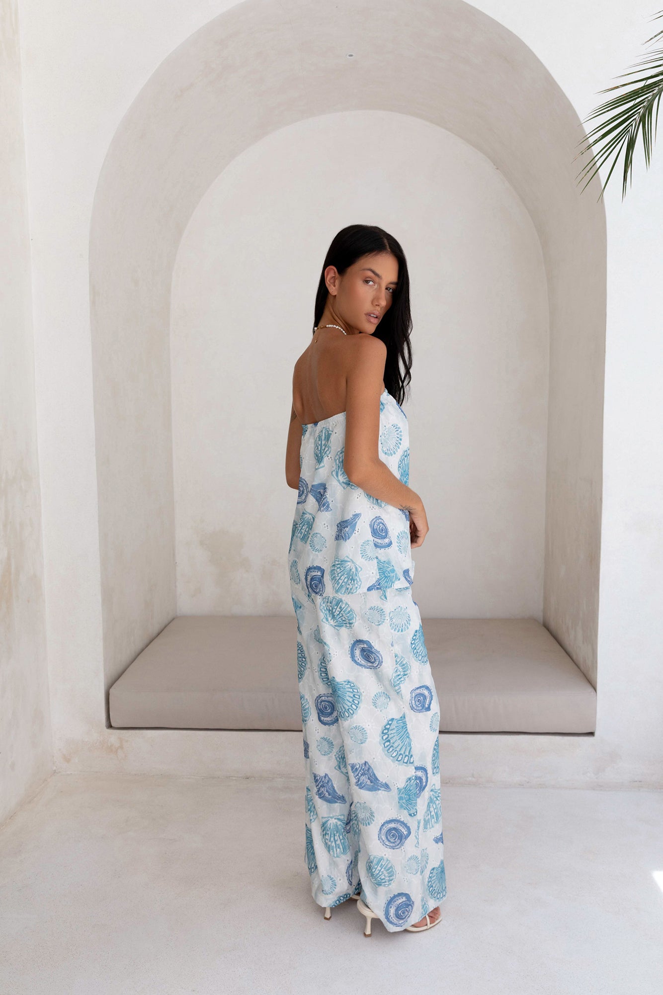 Deep Seas Strapless Top Blue-Trogz