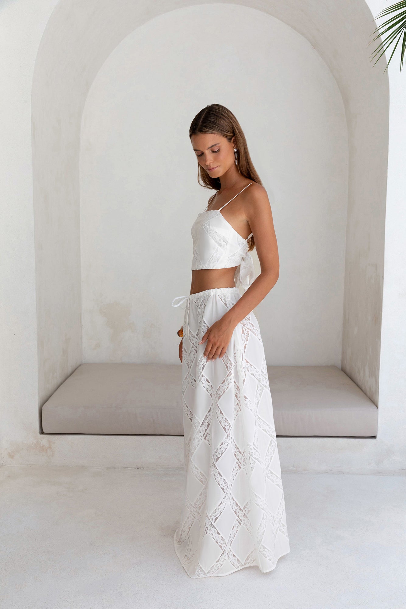 Ocean Air Oasis Maxi Skirt White-Trogz