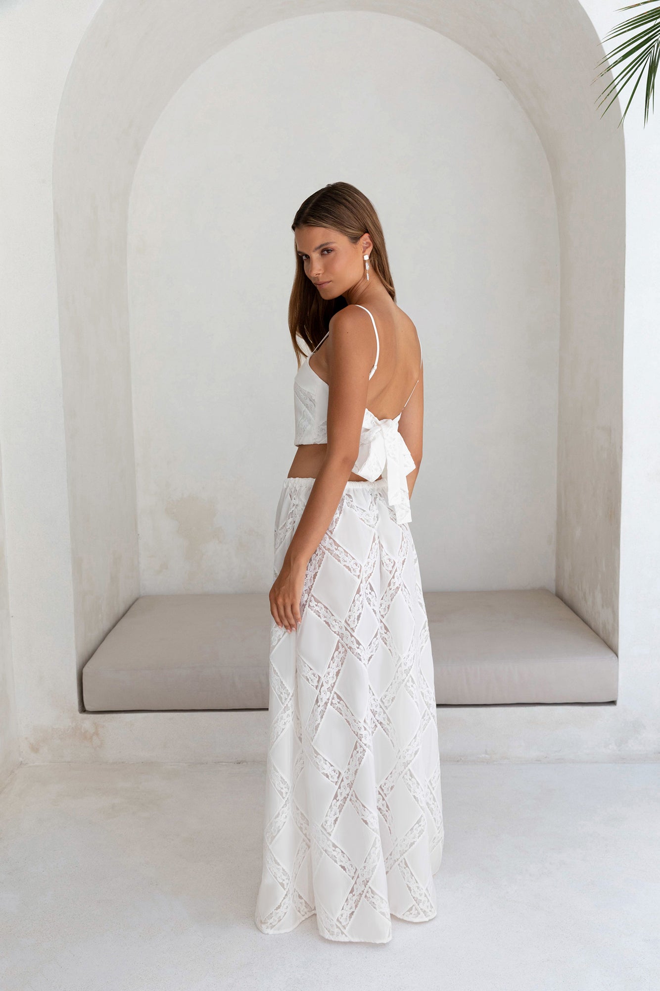 Ocean Air Oasis Maxi Skirt White-Trogz