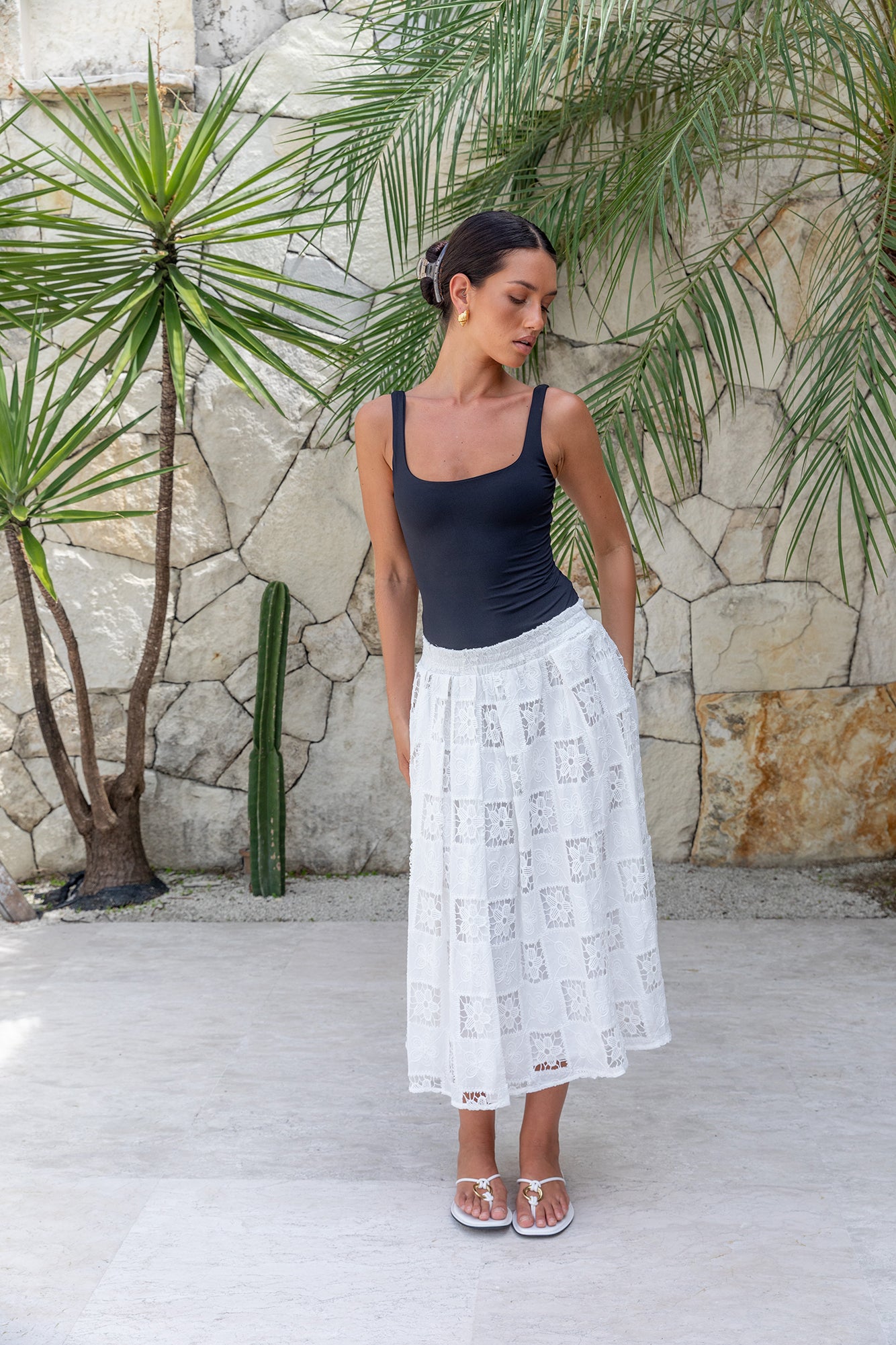 BASE Everyday Staple Singlet Top Black-Trogz