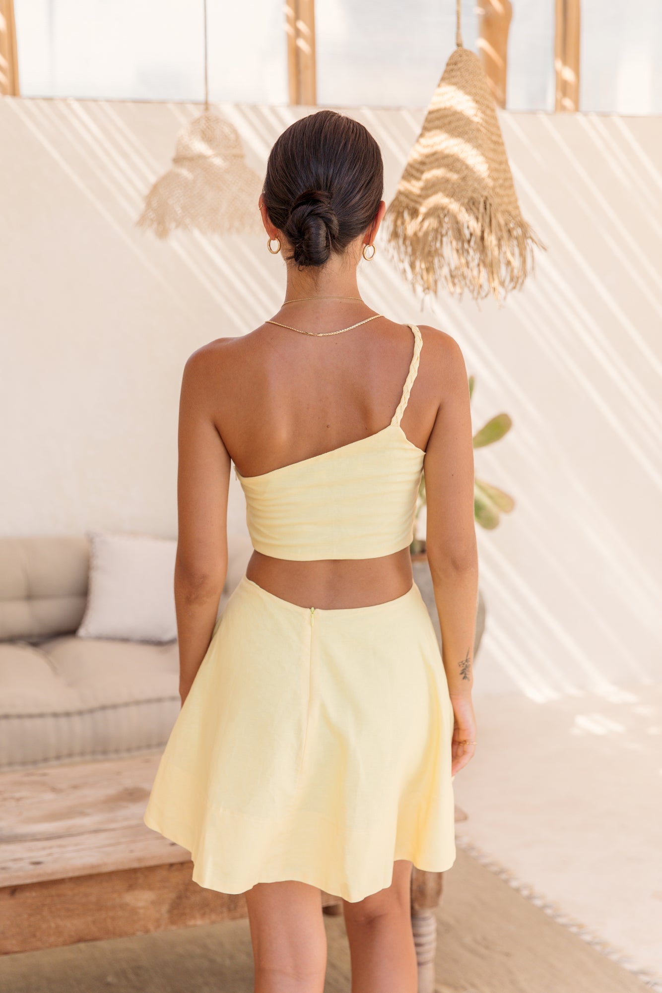 Beginning Of Love Dress Yellow-Trogz