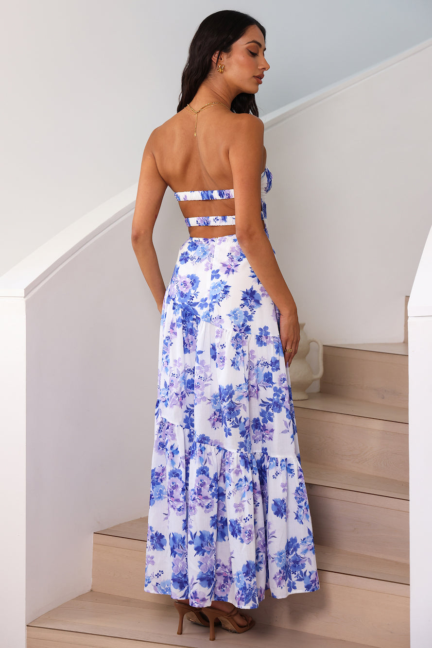 Among The Branches Maxi Dress Blue-Trogz