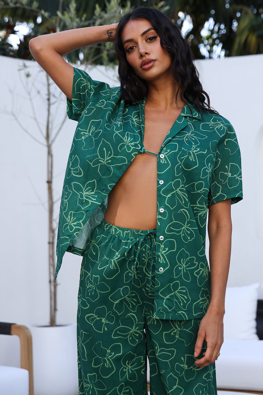 CHARLIE HOLIDAY Lola Shirt Relaxed Floral-Trogz